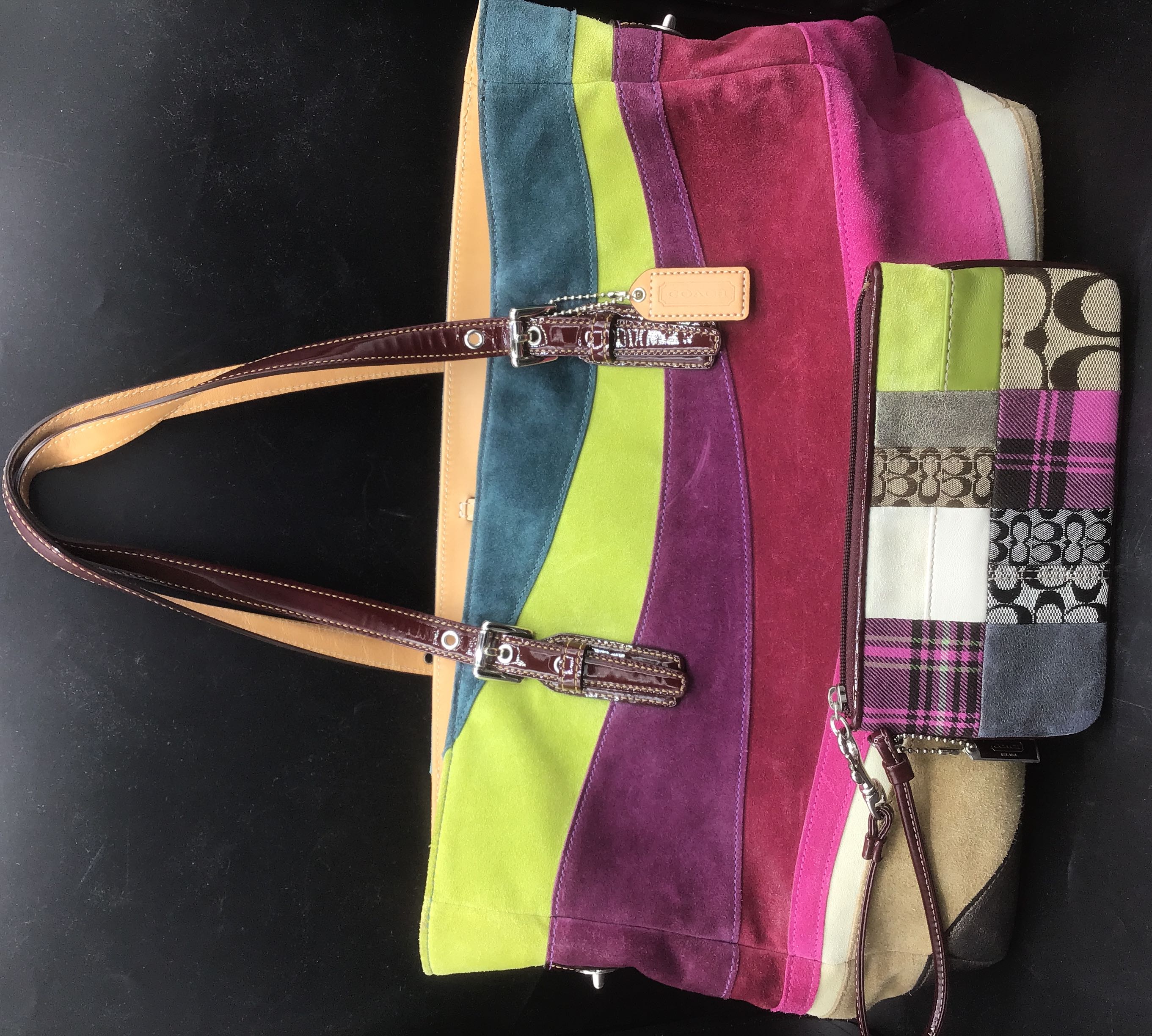 Bags | Coach Colorful Purse | Poshmark