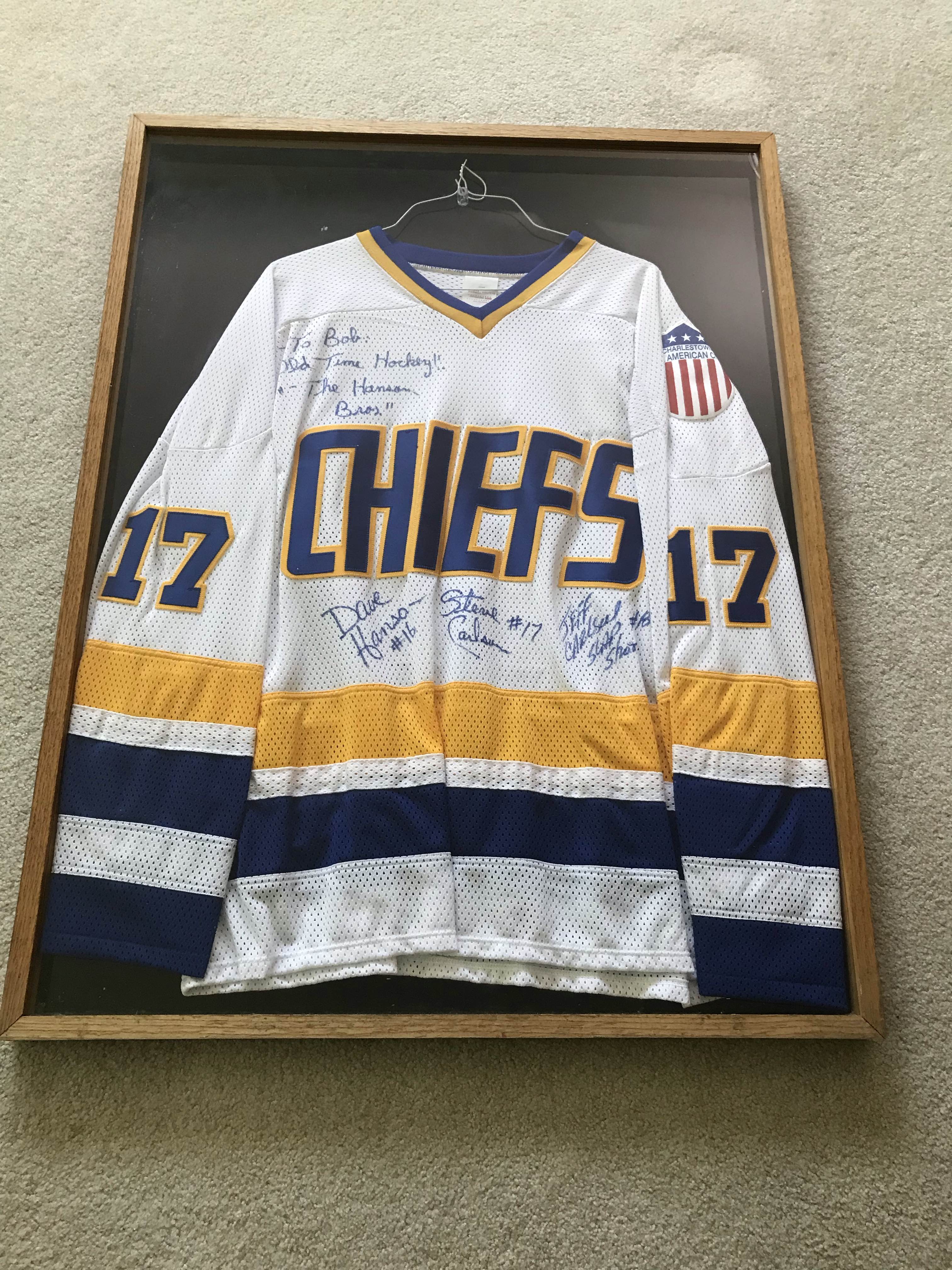 CHIEFS-White Cancer Awareness Autographed Jersey by Steve Carlson – Putting  on the Foil, LLC