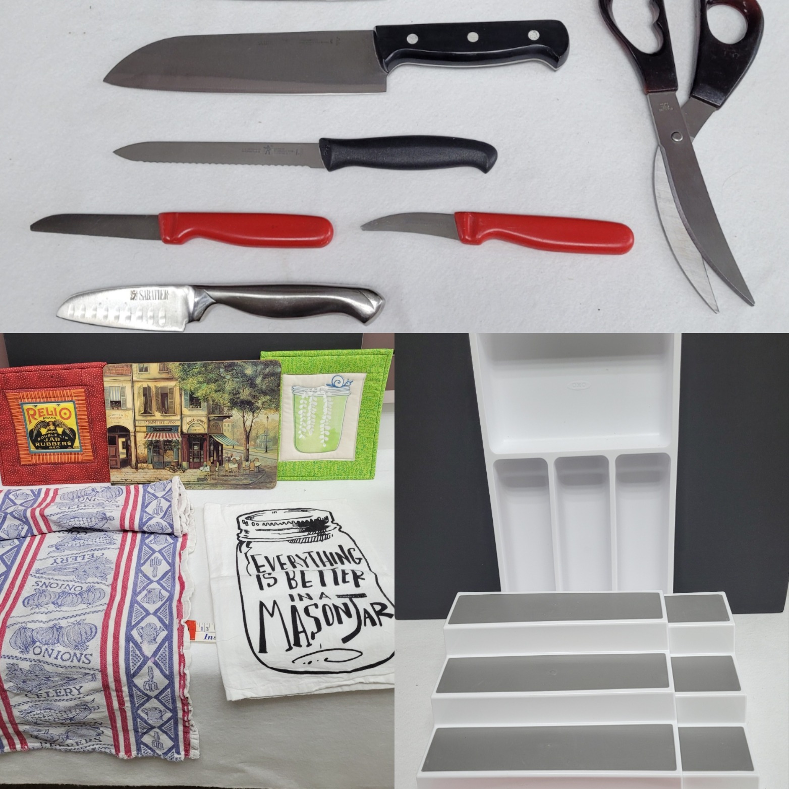 Knives, Magnetic Rail and Black & Decker 9 Electric Knife - Roller Auctions