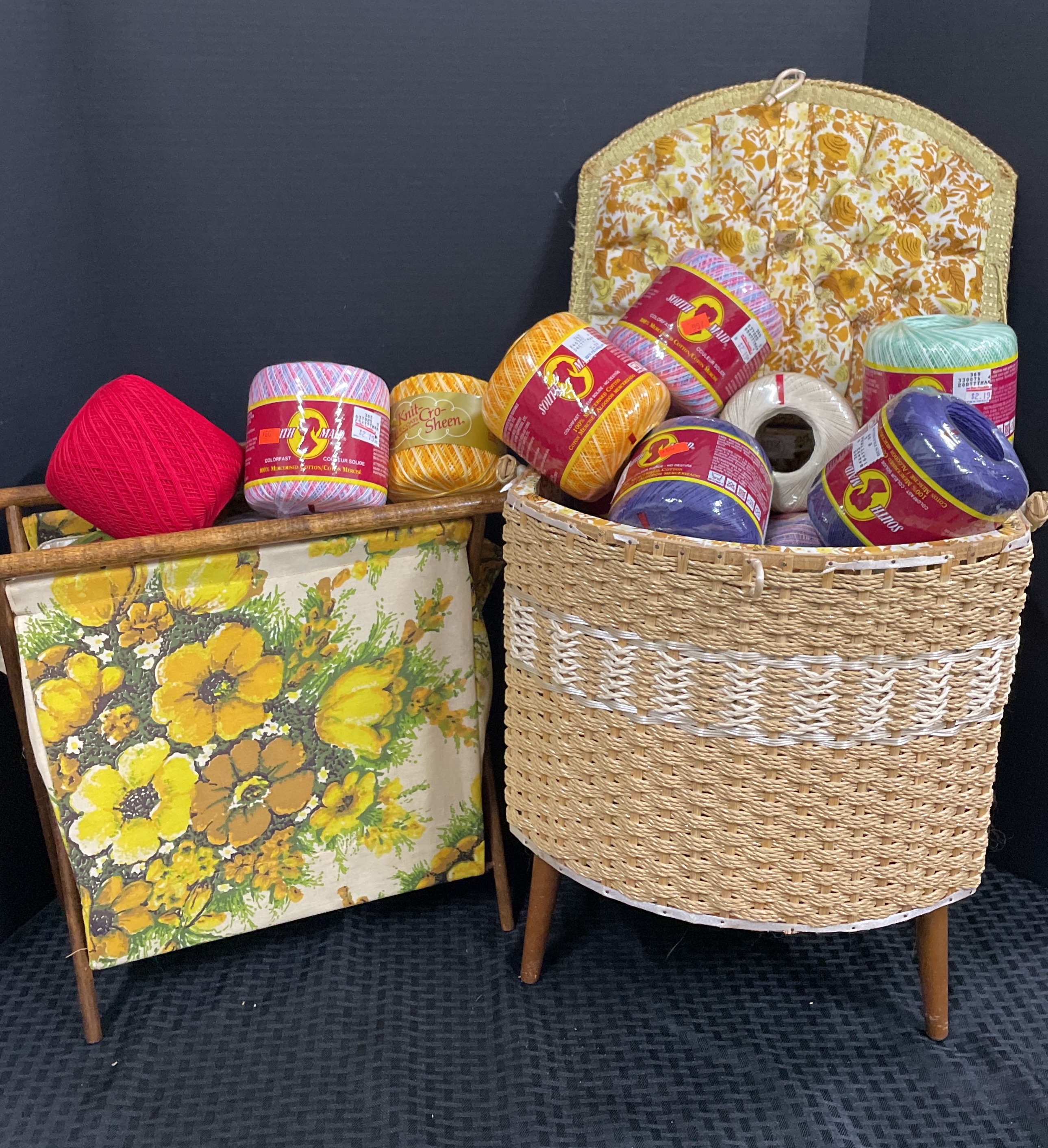 Vintage 1960s Singer Sewing Basket, Vintage Sewing Basket, Vintage Sewing  Box, Floral Sewing Basket