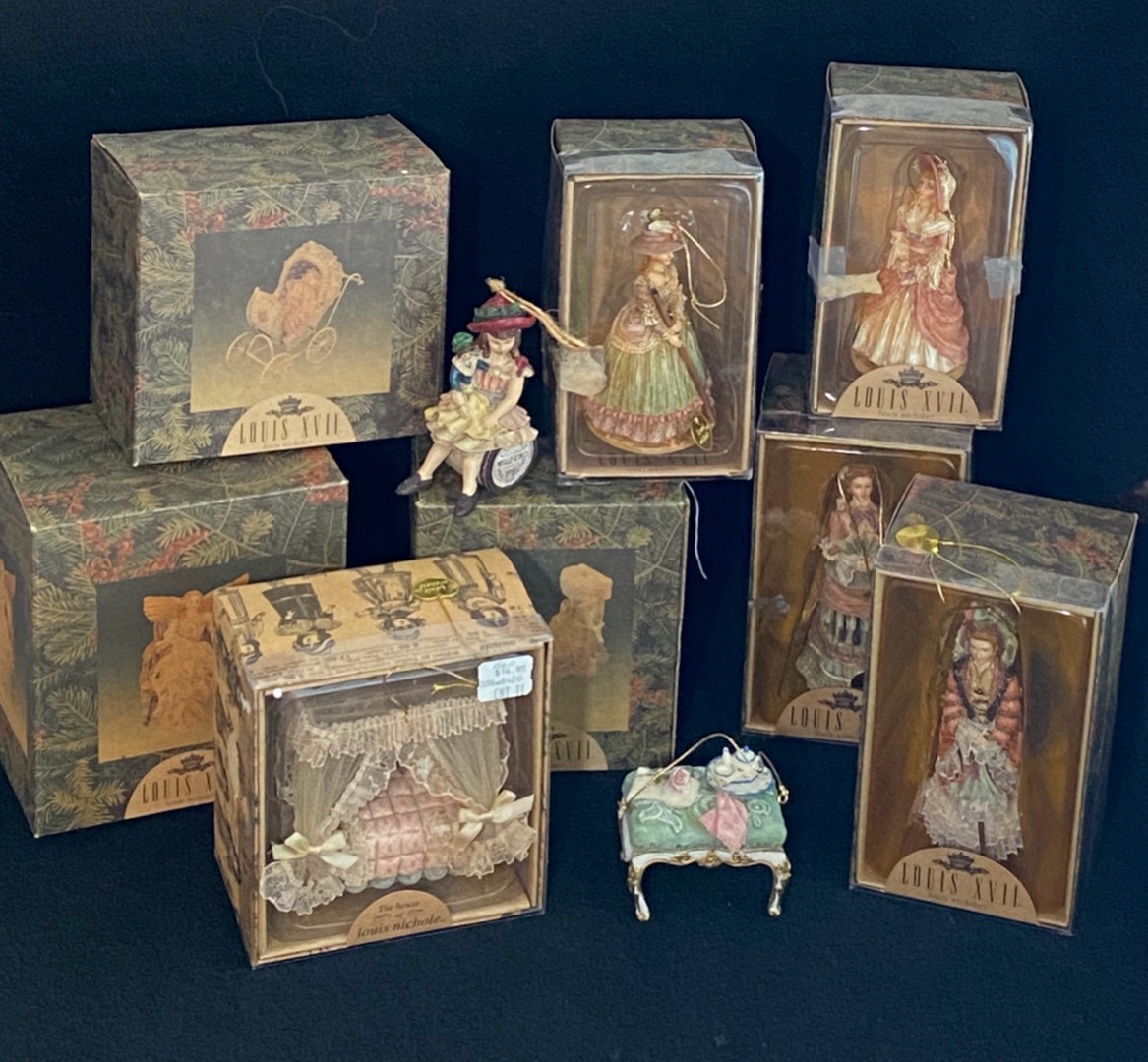 Sold at Auction: A doll house set marked Nicole's