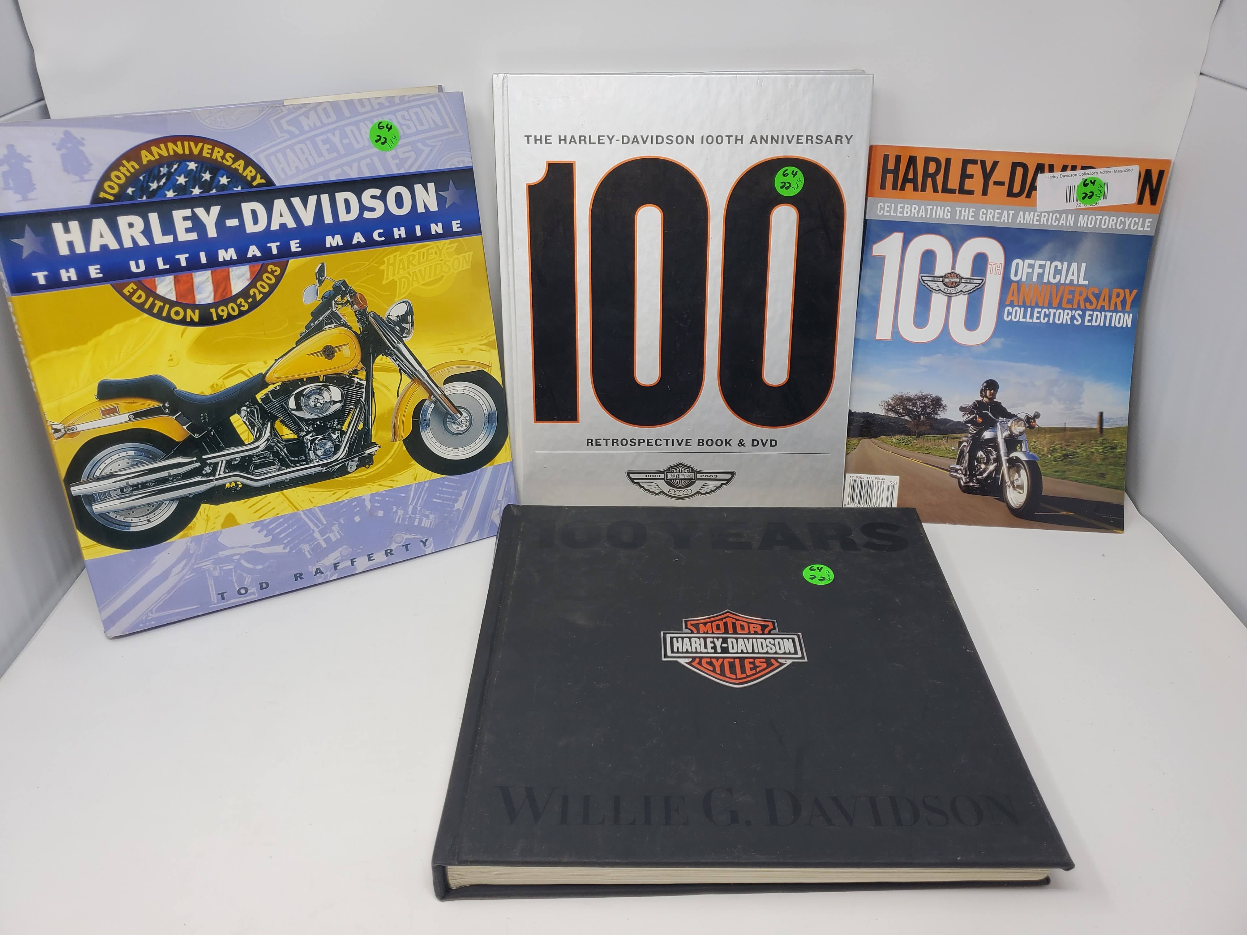 Vintage Collection of Commemorative Harley-Davidson History Books