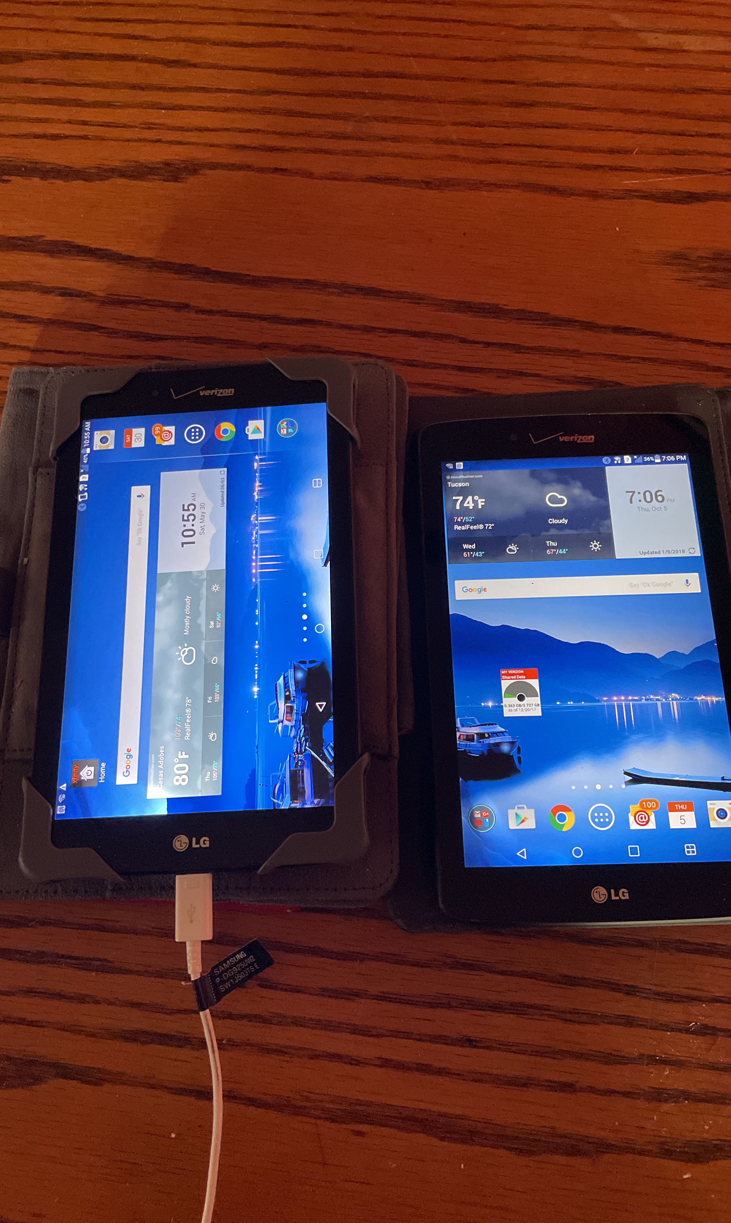 Pair of Verizon LG Tablets