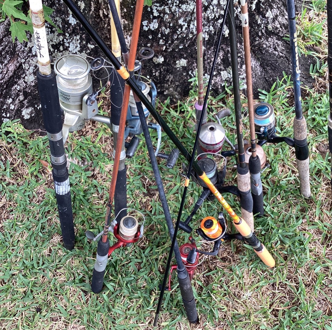 Rods-and-Reels-LOT-of-9