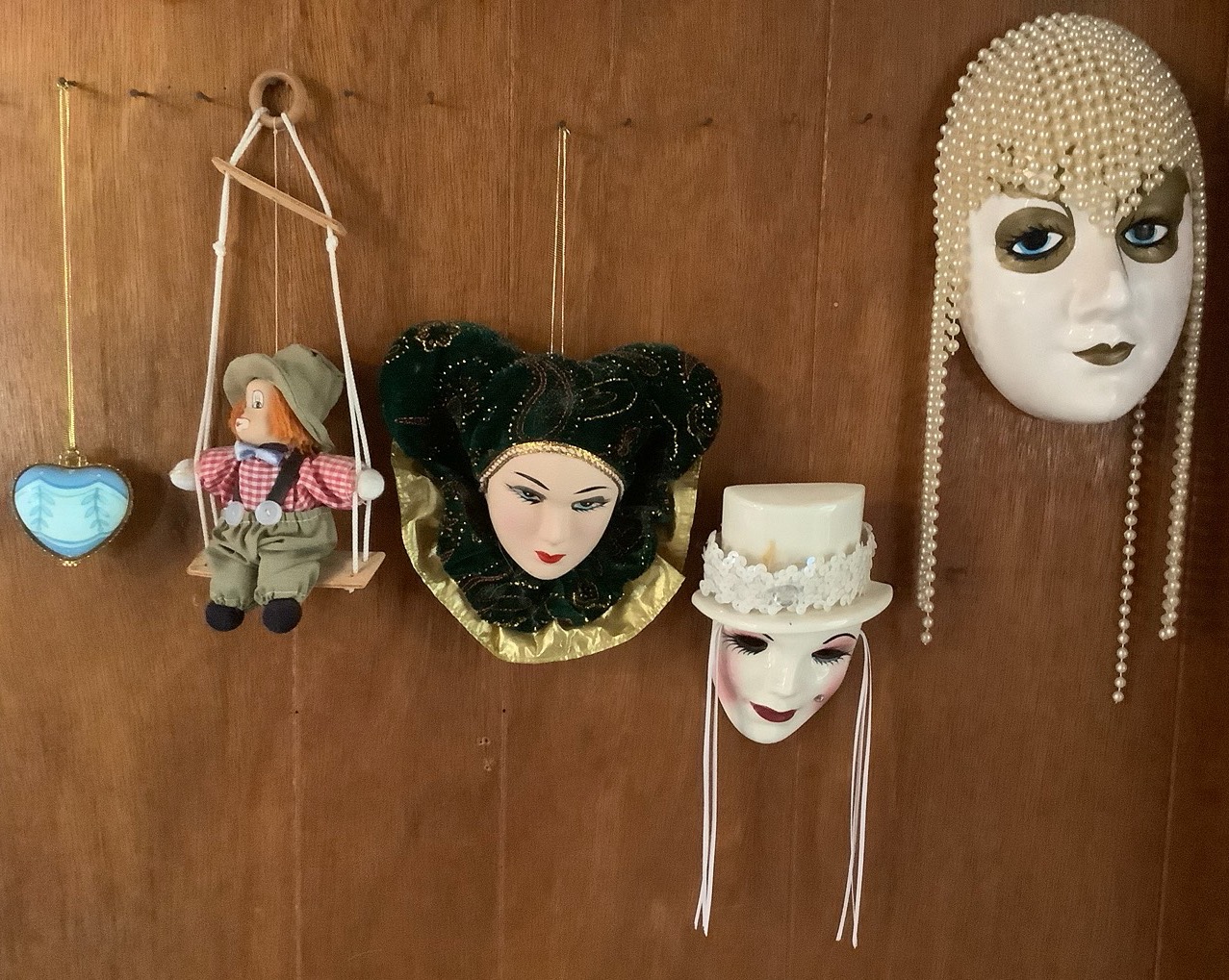 Ceramic Venetian Decorative Mask - Ruby Lane