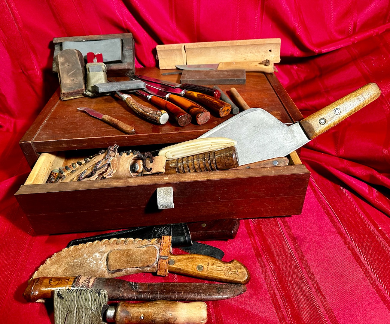 Vintage CUTCO Professional Honing Stone Knife Sharpener OG Box Instructions