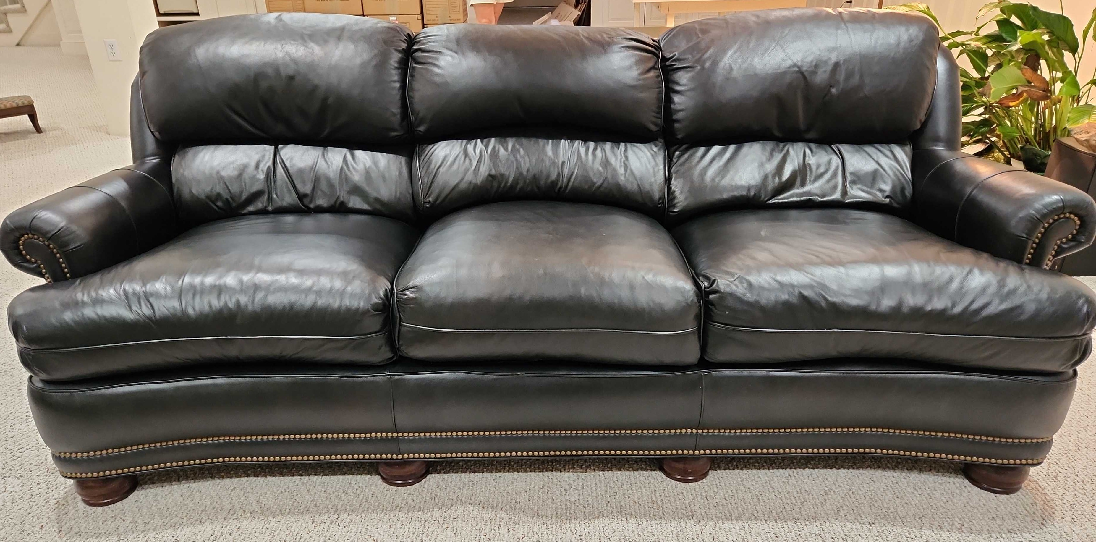 Leather 3 Seat Sofa Han And Moore