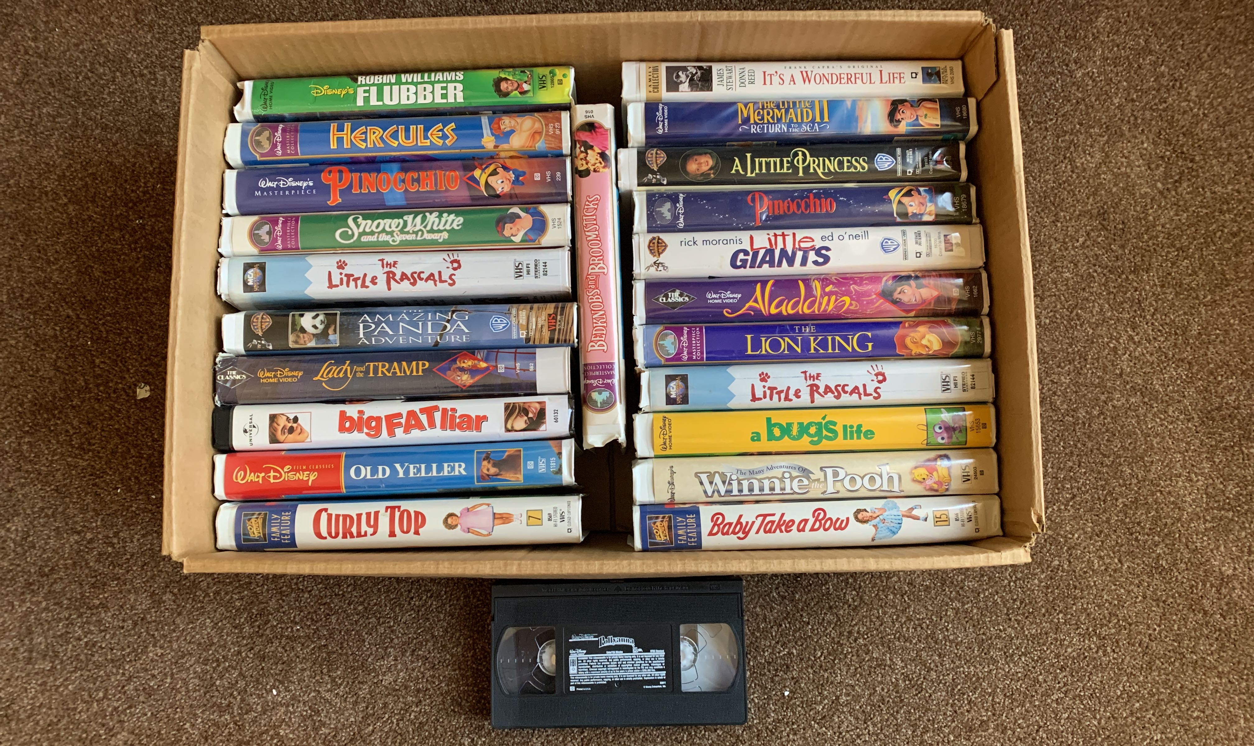1) DISNEY VHS LOT - MASTERPIECE CLASSICS GOLD COLLECTION -SEALED
