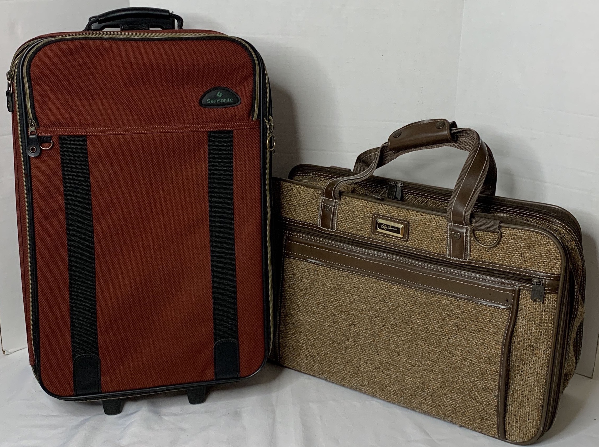 Vintage Hartmann Beige Leather decorated Luggage Suitcase - general for  sale - by owner - craigslist