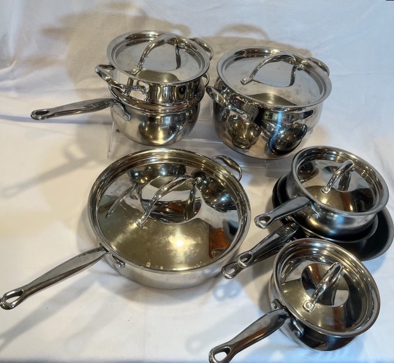 Sold at Auction: Kirkland Pots And Pans