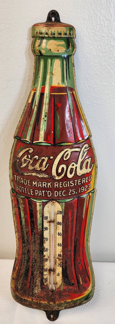 Vintage Mini Coke Bottle Thermometer Fridge Magnet 3 3/4 Coca Cola Plastic