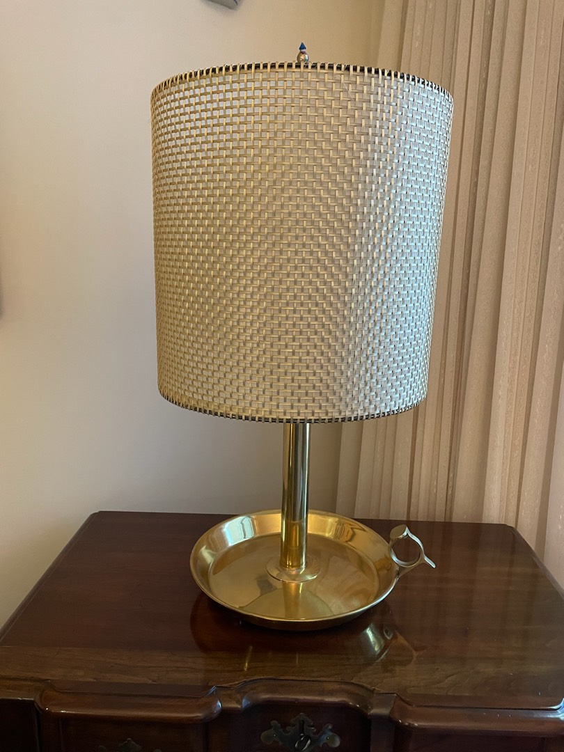 Madison Antique Brass Table Lamp  Contemporary Tall Slim Brass Table Lamp