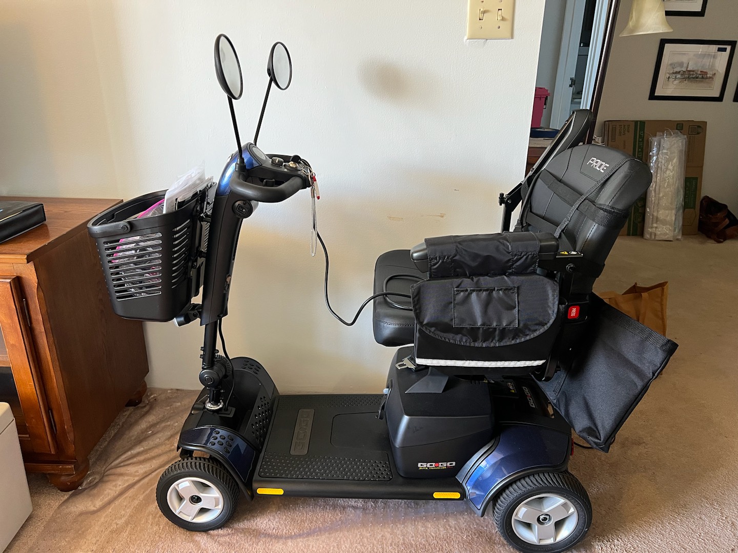 Pride Mobility - Travel Pro Premium 3-Wheel Mobility Scooter by Pride