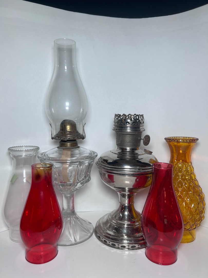 Holy Land Market Brass Aladdin Style Oil Lamps - Set of 4