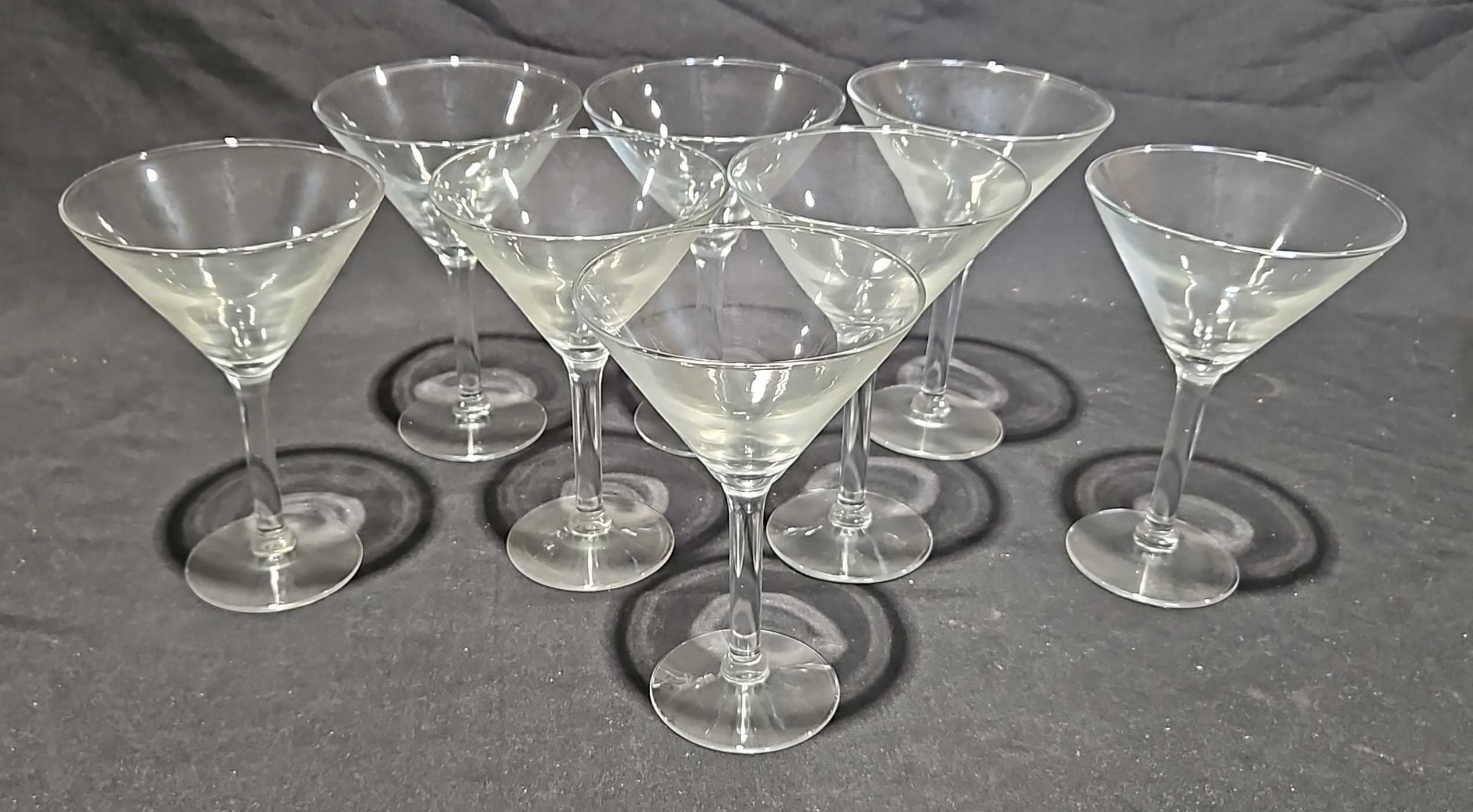 Set of Eight Vintage Cut Crystal Martini Glasses — La Maison Supreme Ltd.