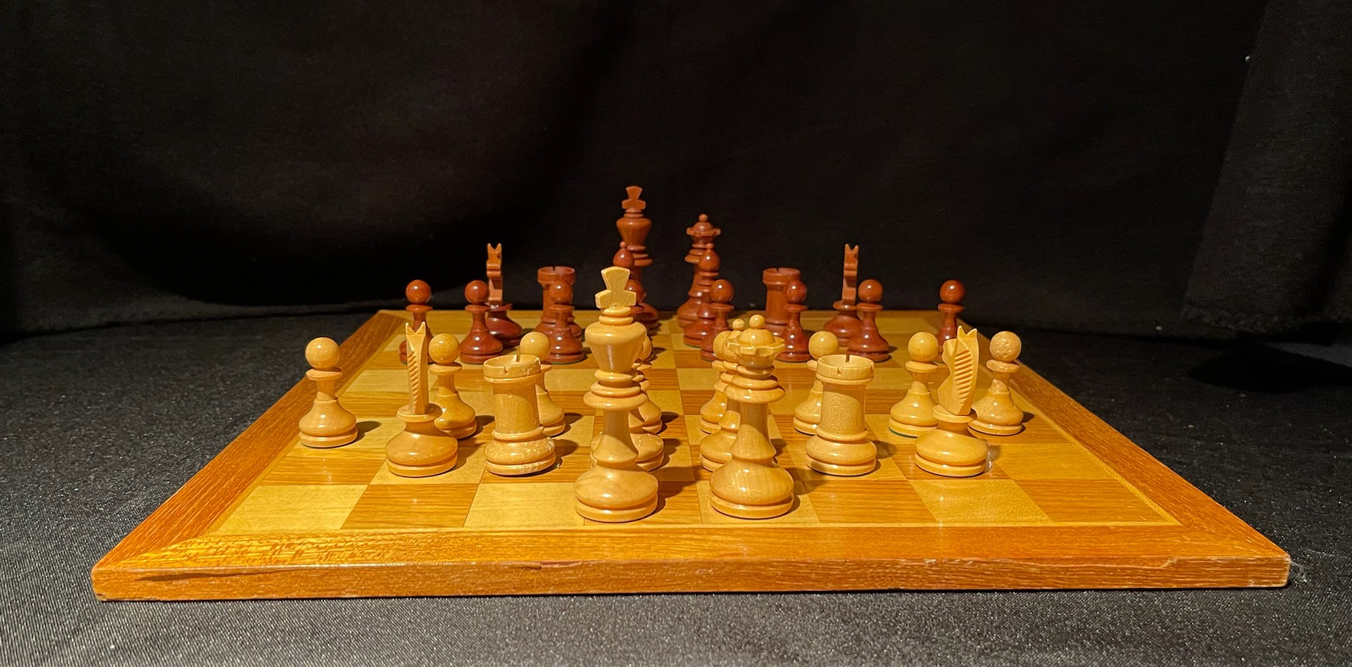 Clearance - Brass Chess Set Handmade Antique Finish Vintage Style Figure  Chess Set in Antique Brass & Gold Color