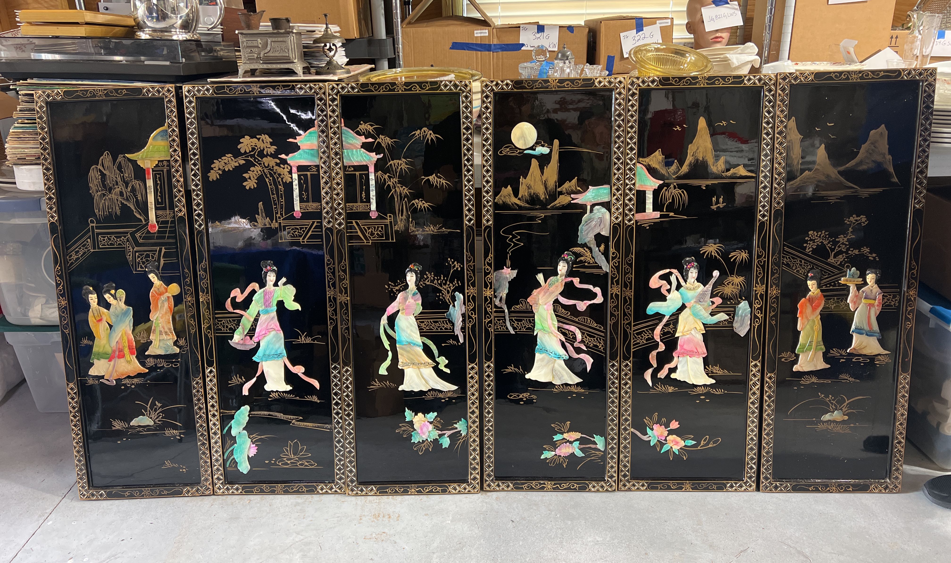 Chinese Wall Panels for Sale at Online Auction