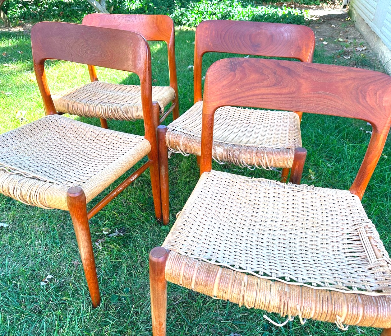 4-Danish-Teak-Wood-Miller-Dining-Chairs