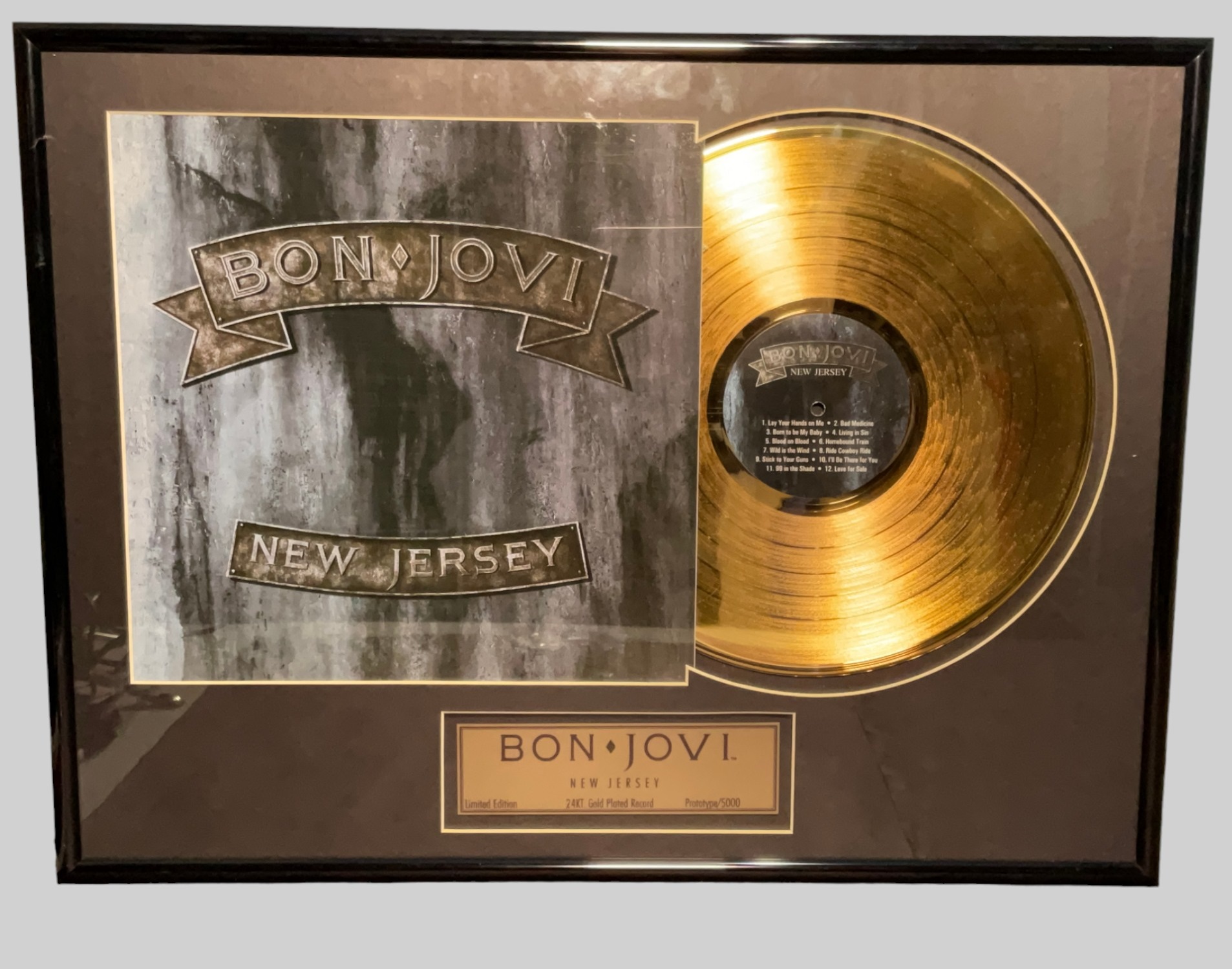 BON-JOVI-New-Jersey-Gold-Disc-Super-Rare-Prototype