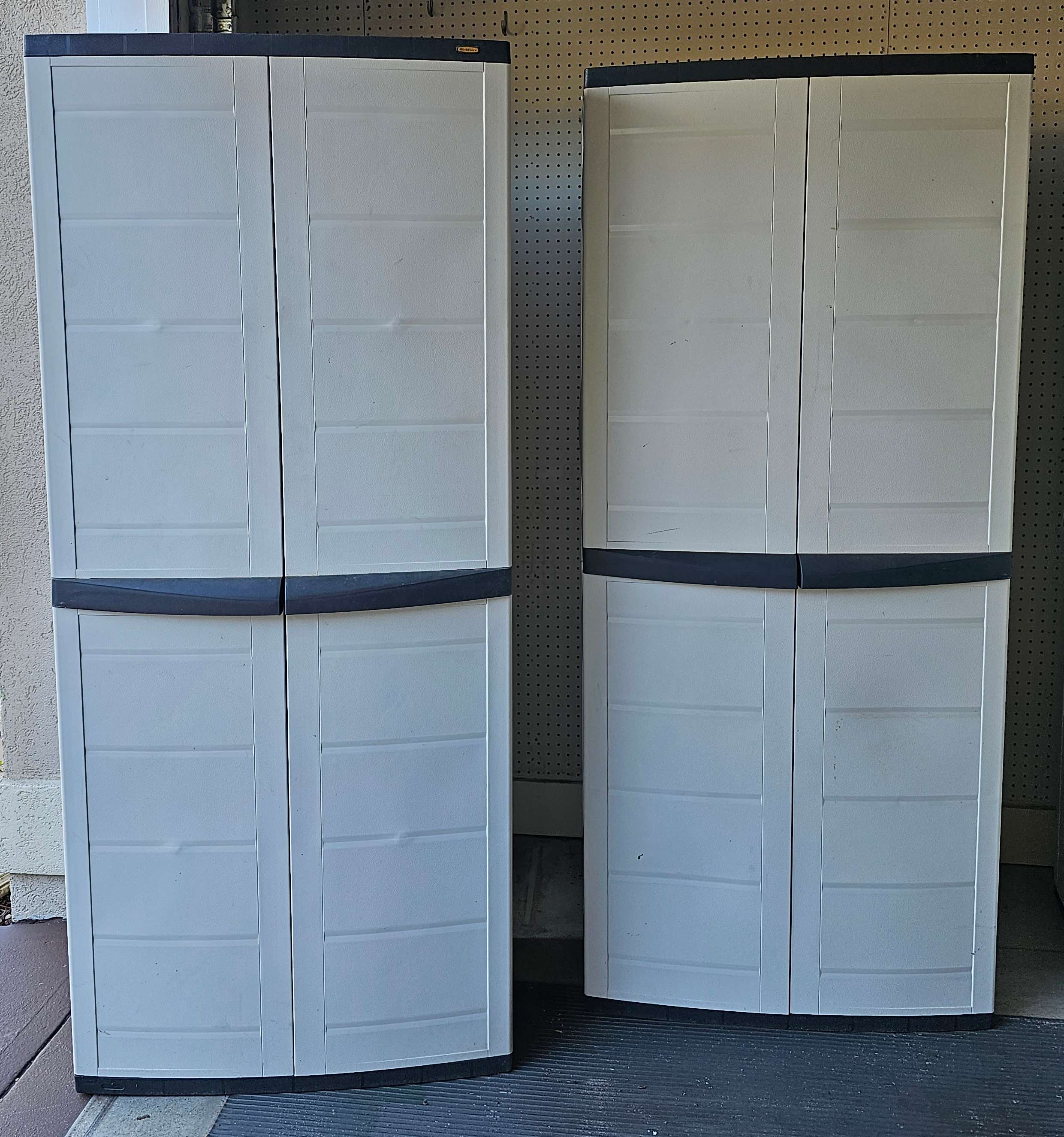 Transitional Design Online Auctions - Rubbermaid Storage Cabinet