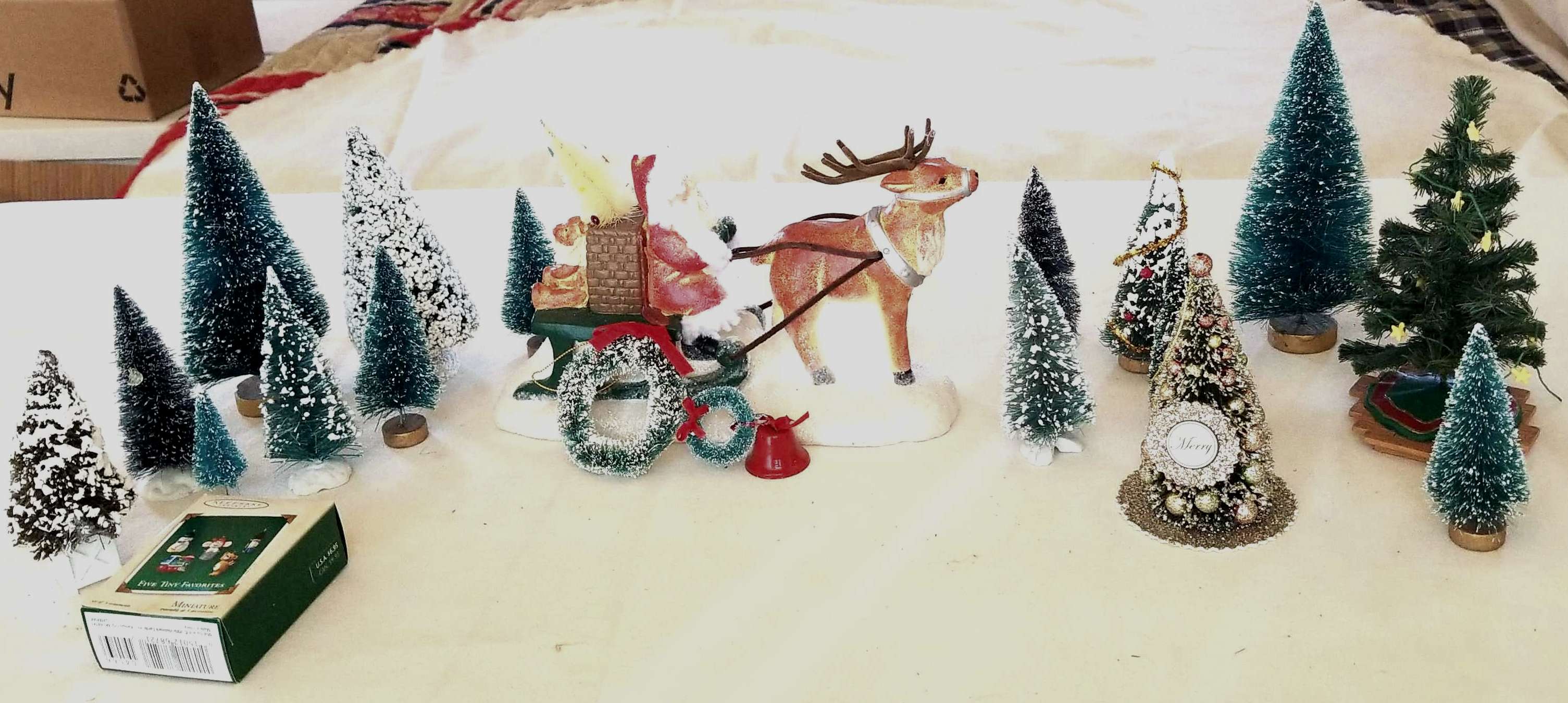 Craftsman, Holiday, Vintage Rare Mr Christmas Craftsman Miniature Tools  In Toolbox Ornament Set
