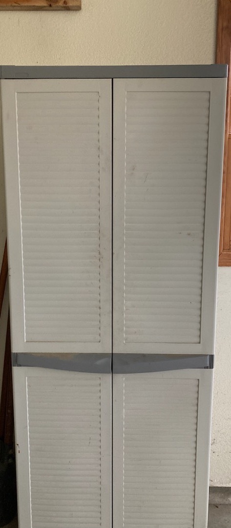 Sold at Auction: Black & Decker Plastic French Door Storage Locker
