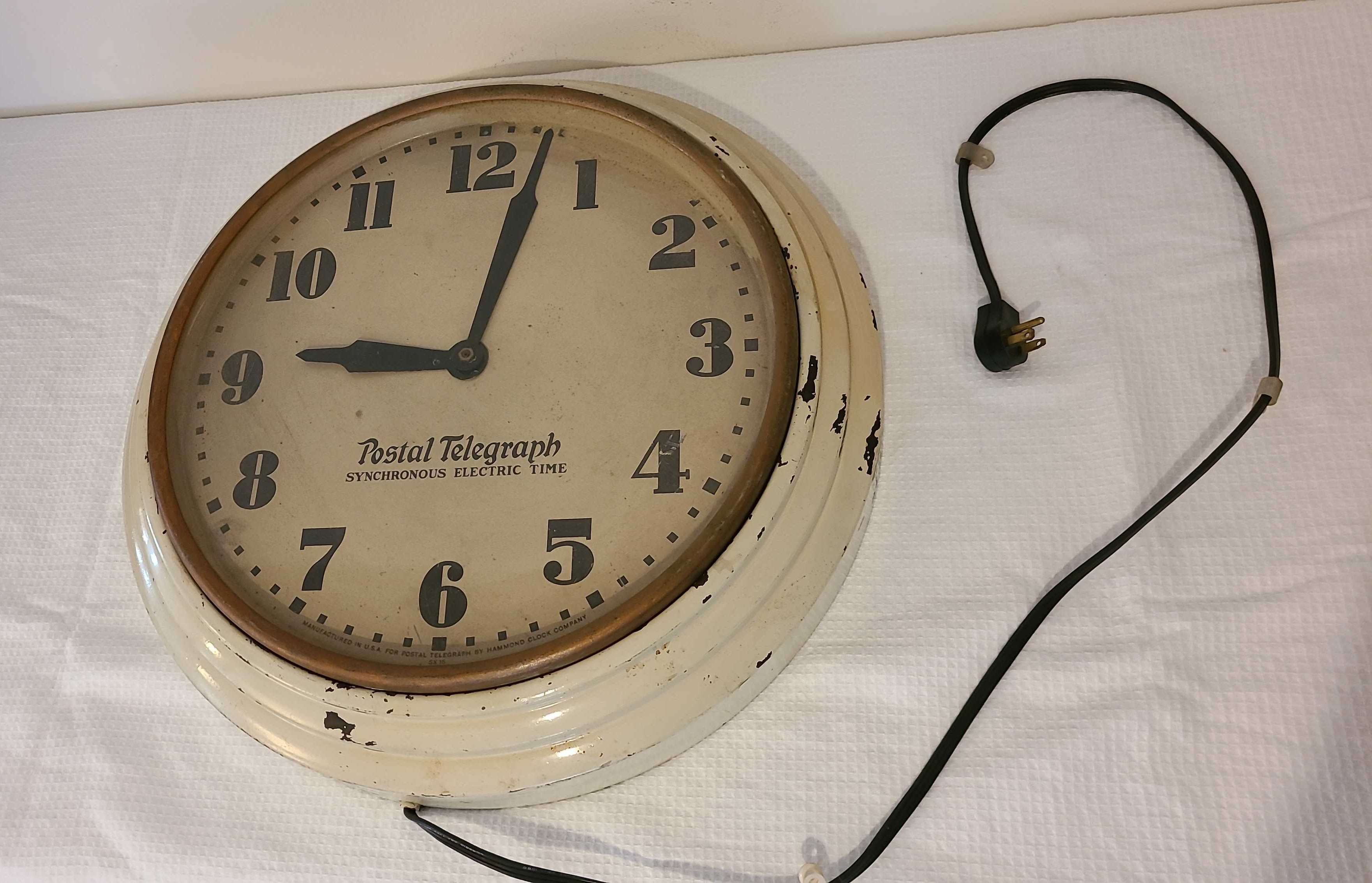 Beige-Postal-Telegraph-Clock