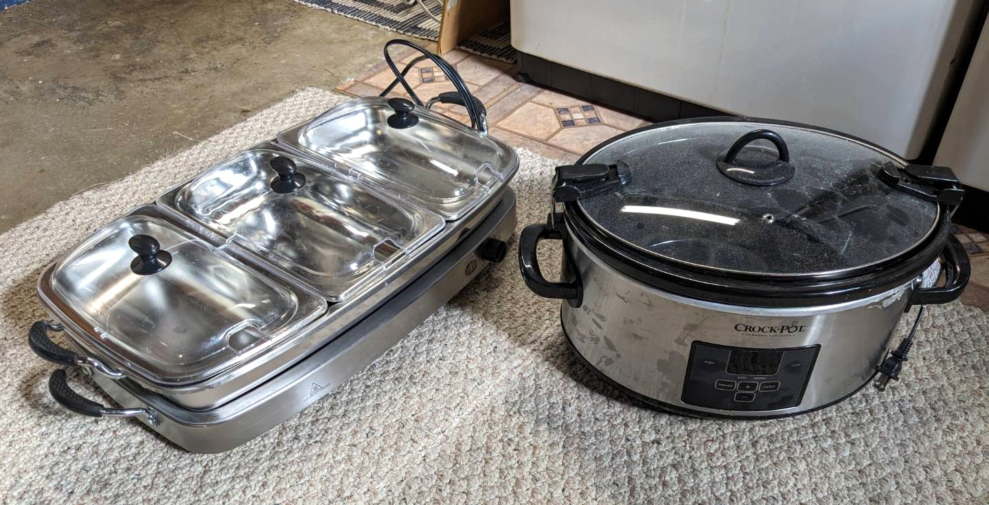 Sold at Auction: Crock Pot Dual Slow Cooker/ Server