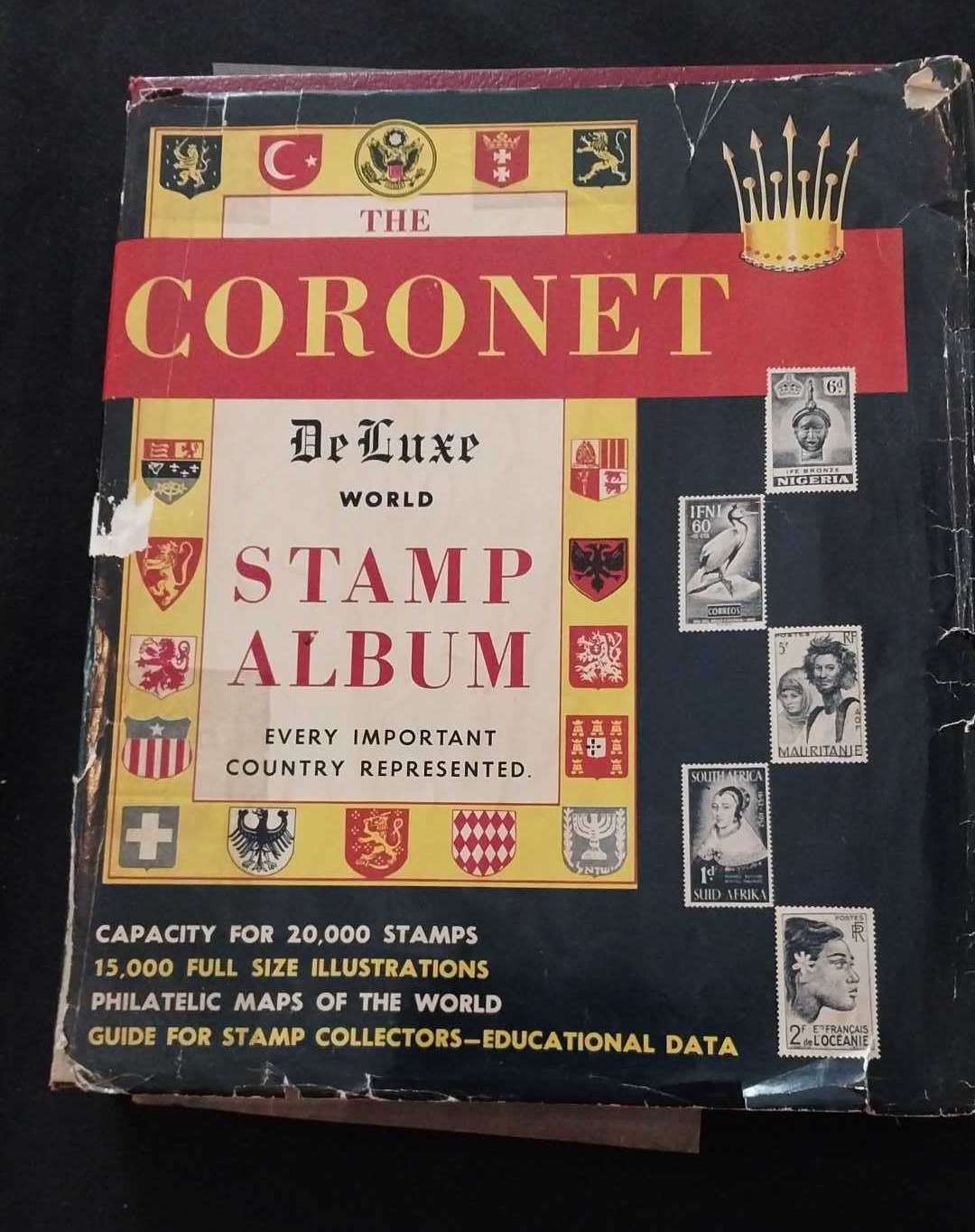Coronet-Deluxe-World-Stamp-Album-World-Stamps