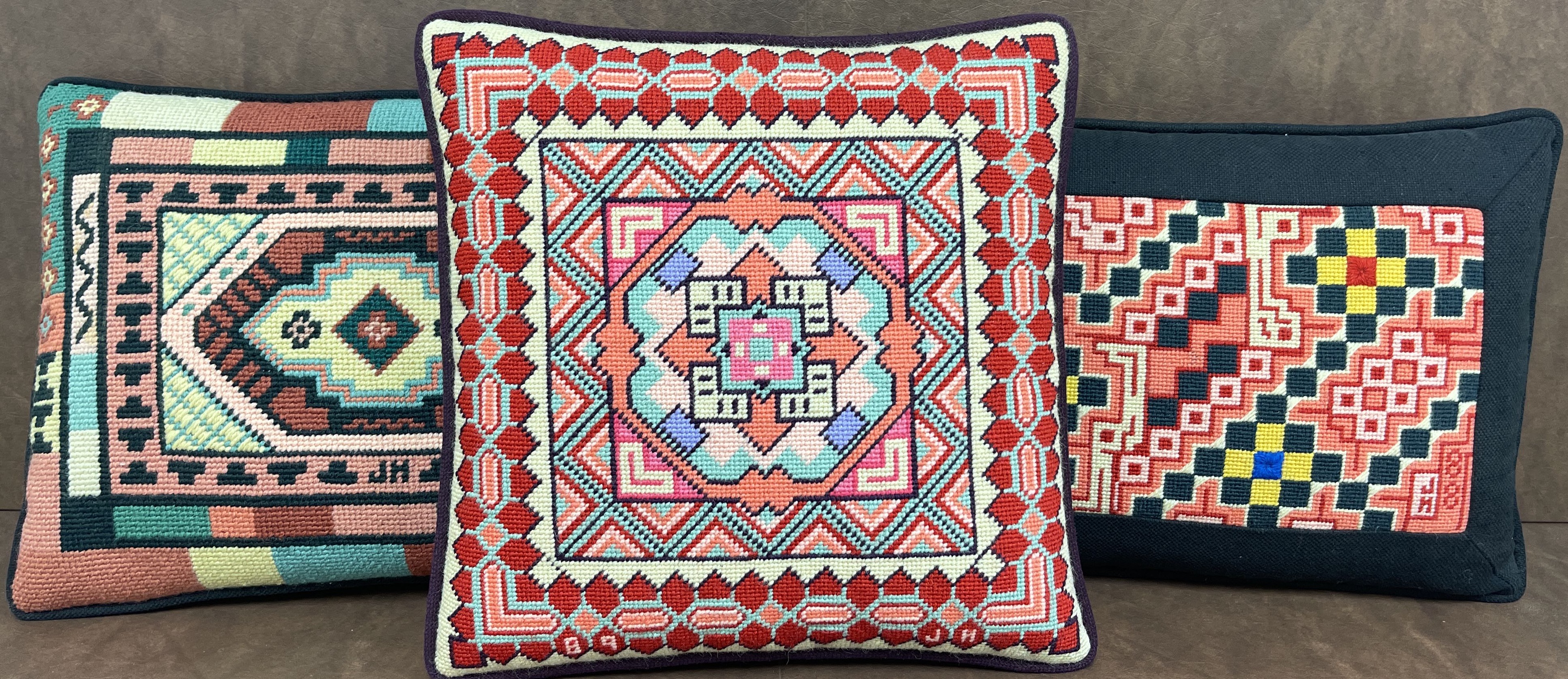 Accents, Antique Needlepoint Pillows
