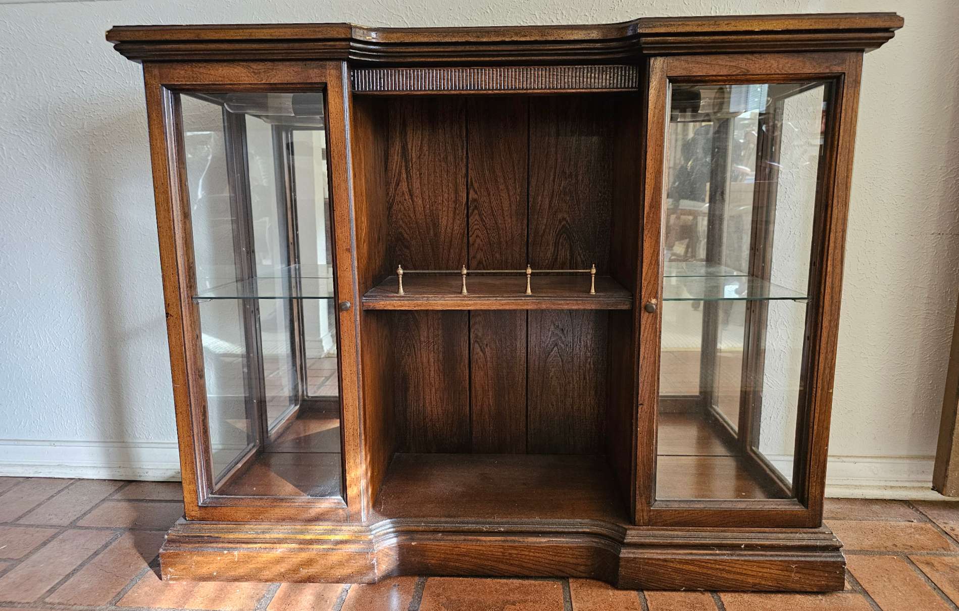 Pine Wood Fly Rod Display Curio Cabinet sold at auction on 25th