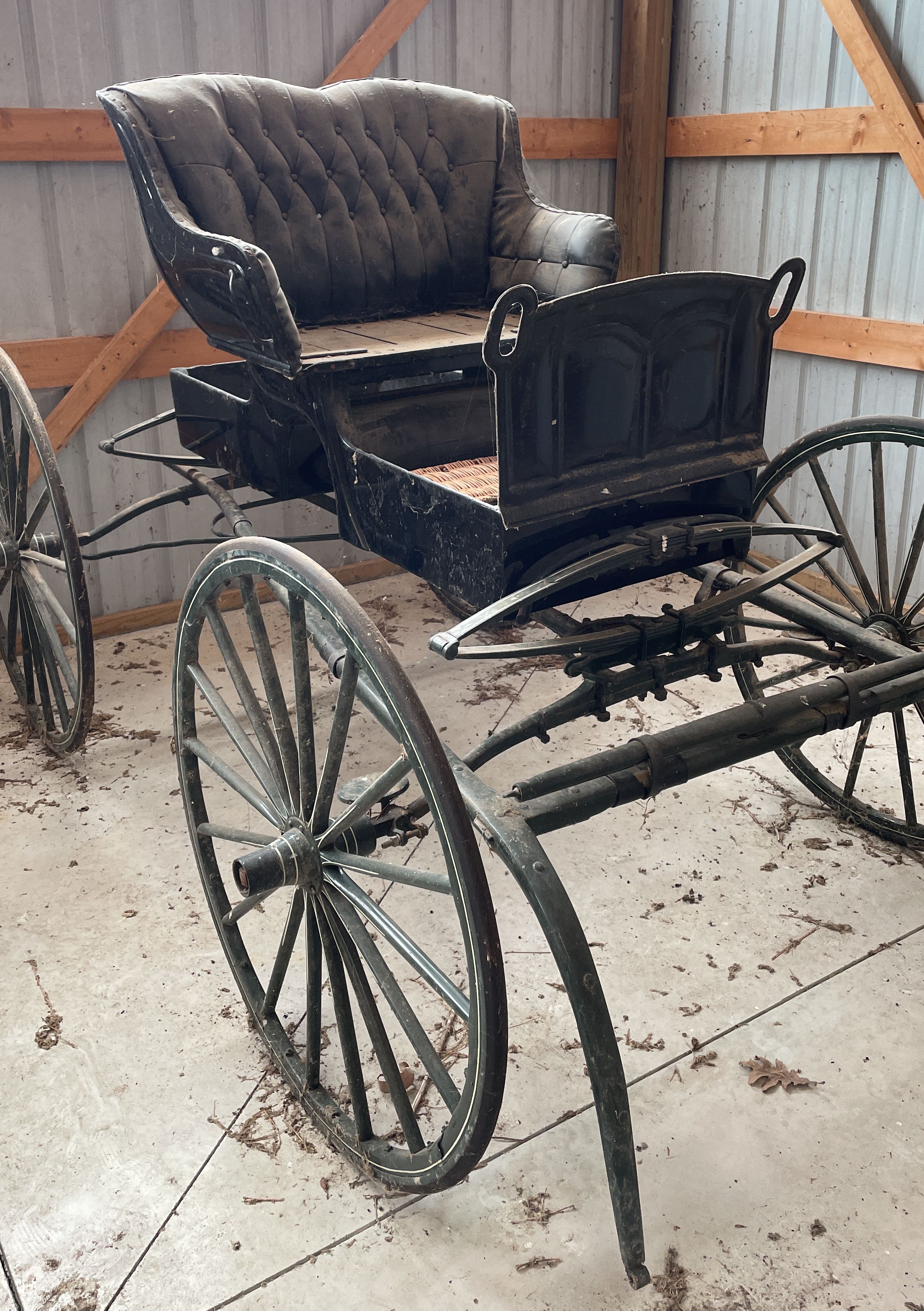 Antique store horse buggy