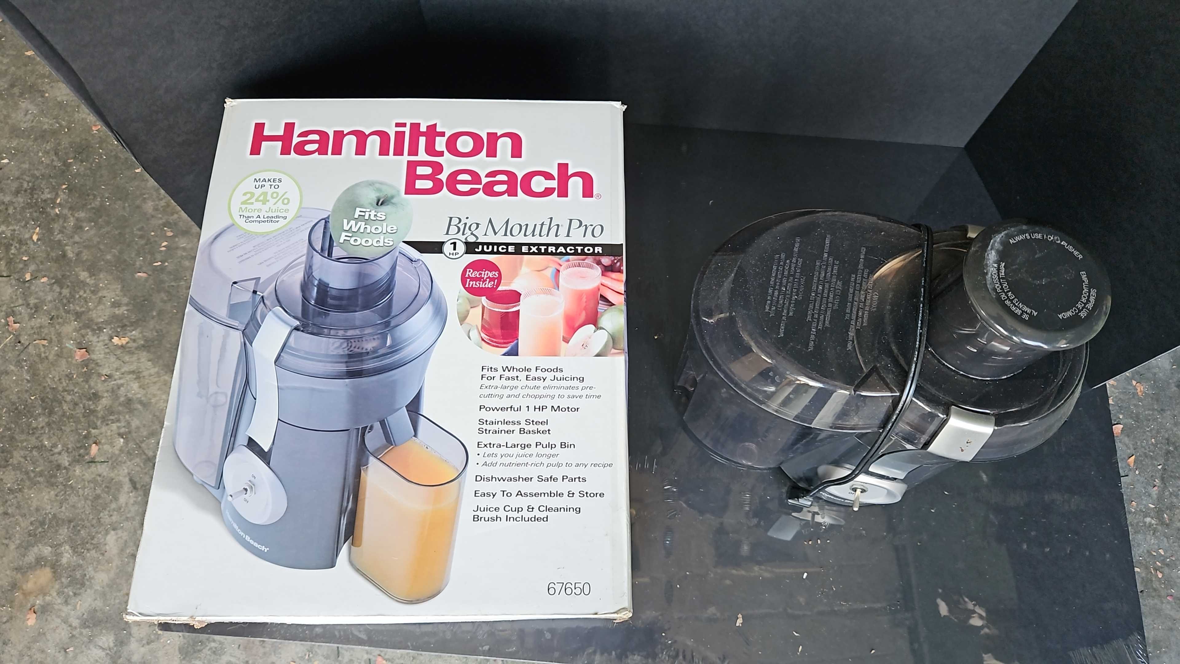 Hamilton Beach 67650 Big Mouth Juice Extractor, Grey