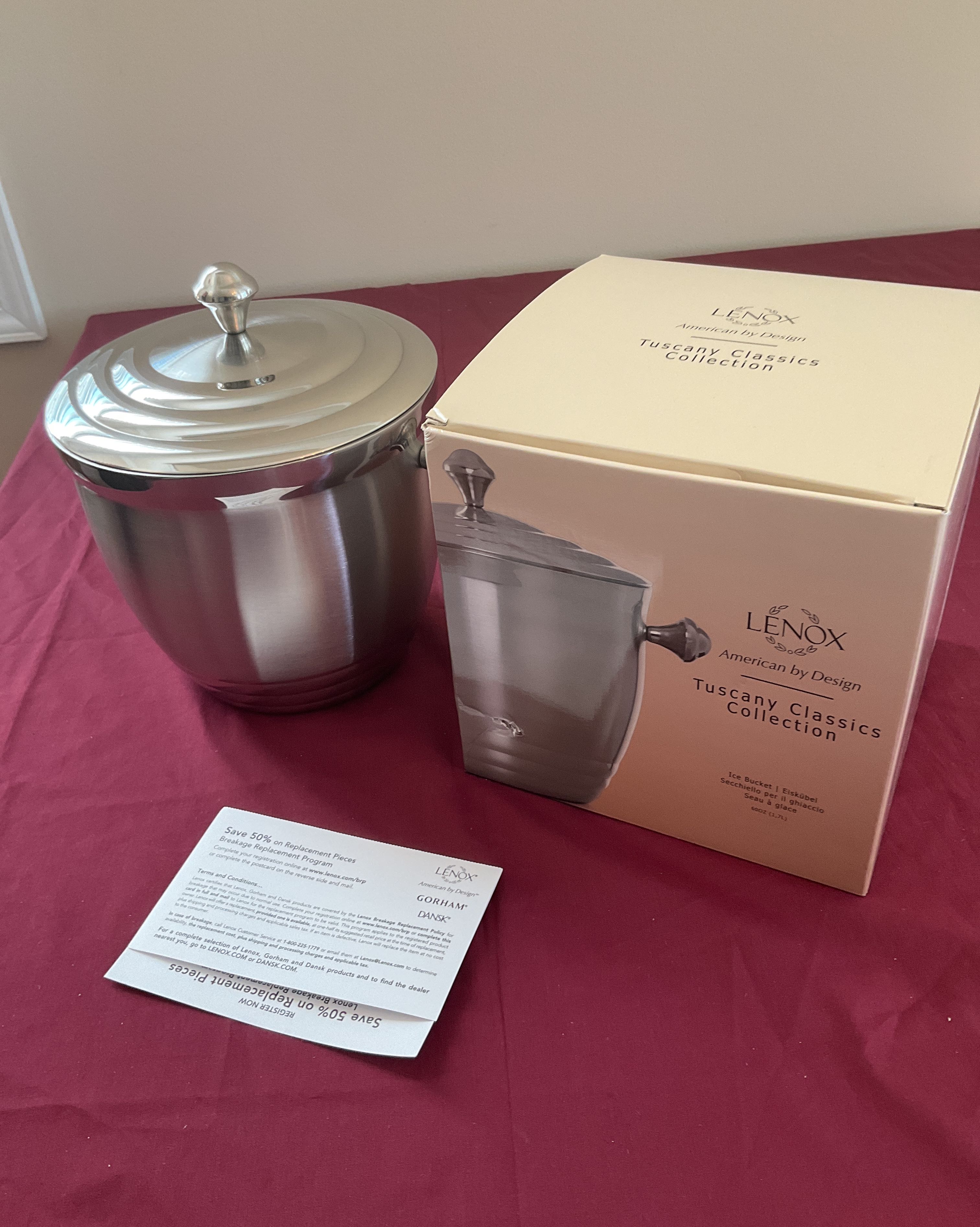 Orders lenox tuscany ice bucket