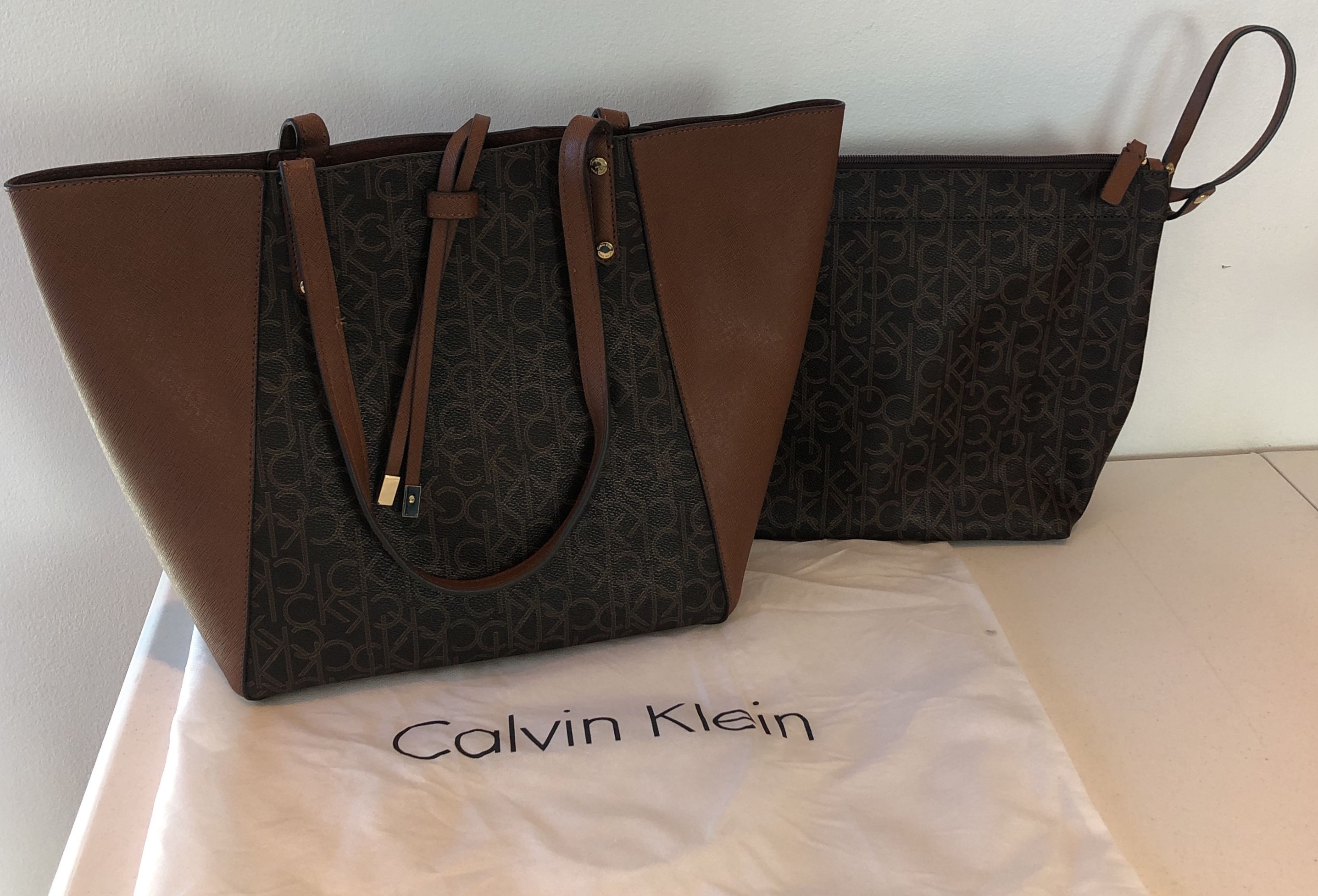 CALVIN KLEIN Beige Crossbody Bag, Designer Medium Tan Faux Leather Travel  Convenient Signature Travel Convenient Shoulder Bag/gift Idea/n204 - Etsy