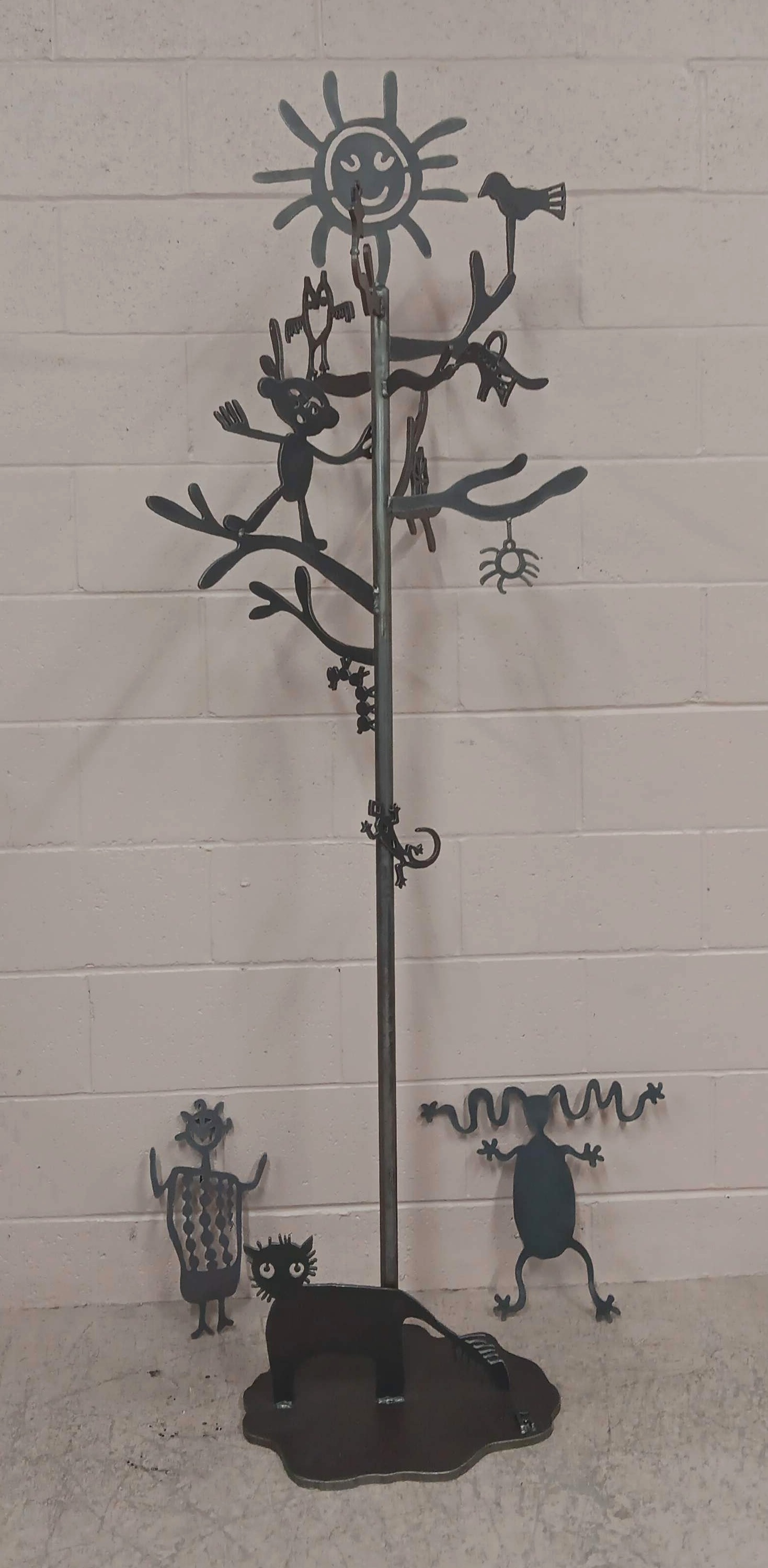 Sold at Auction: 2- WROUGHT IRON WALL MOUNTED COAT HOOKS