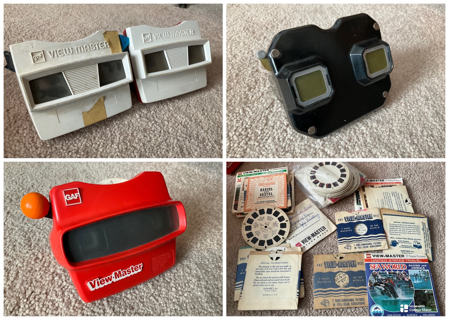 Sold at Auction: Vintage ViewMaster Reels & Envelopes