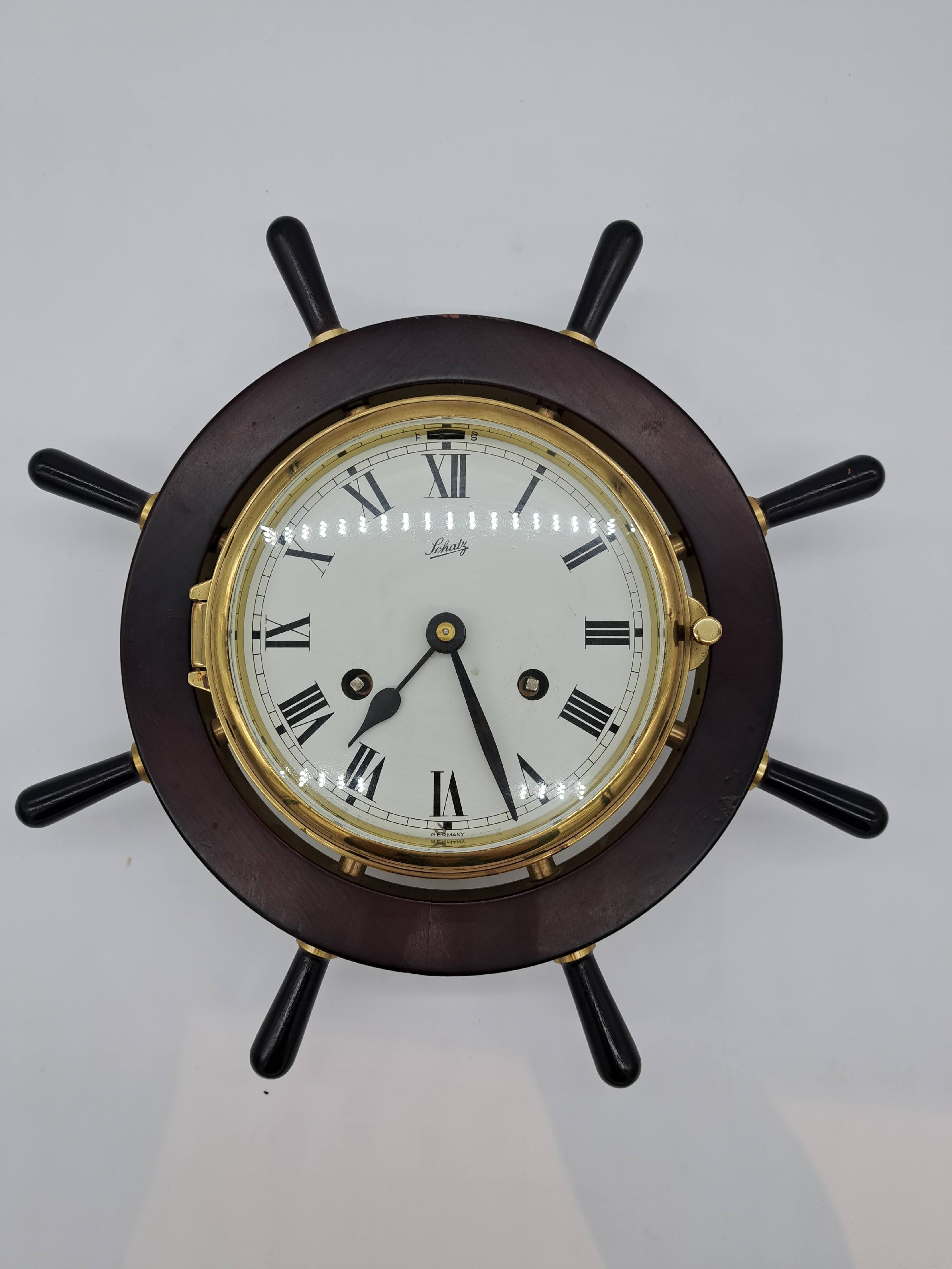 Schatz vintage quartz ship's clock.