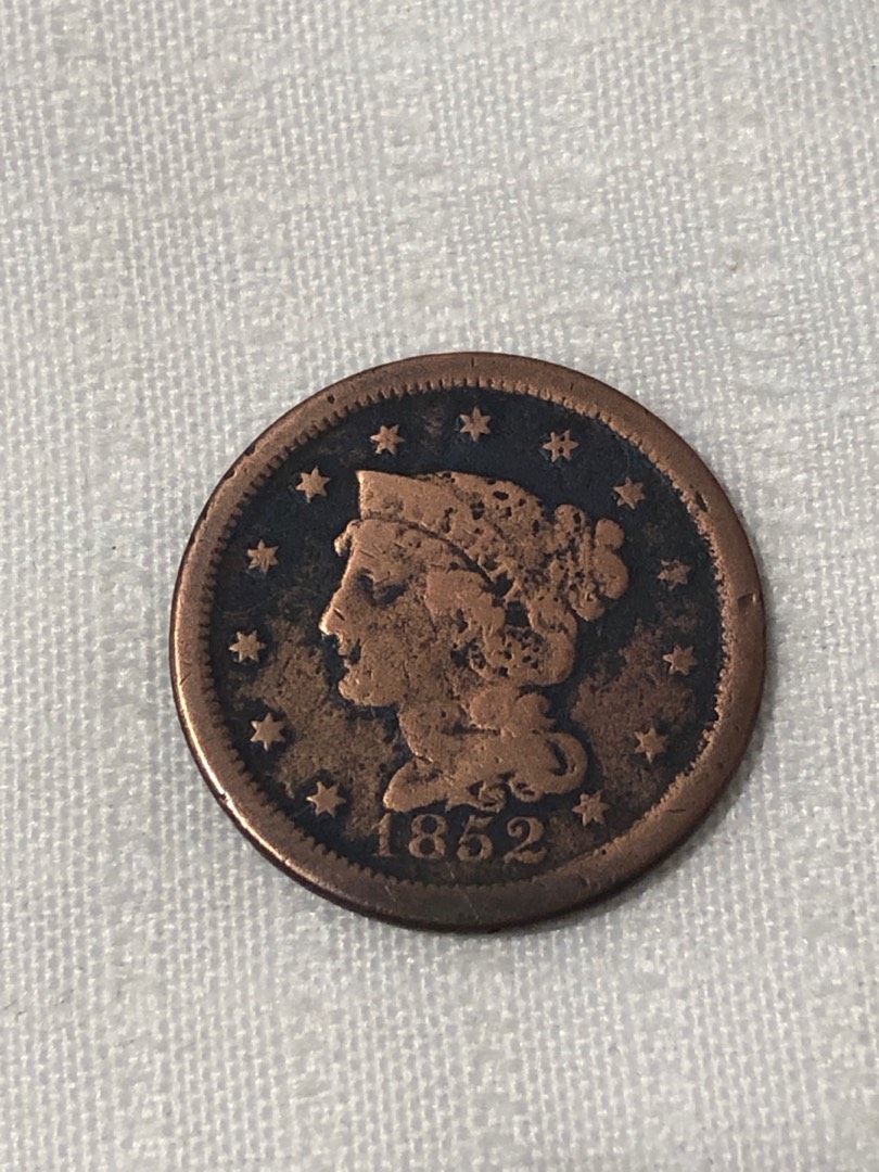 1852 BRAIDED HAIR 1/2C, RESTRIKE  Rare Coin Wholesalers, a S.L.