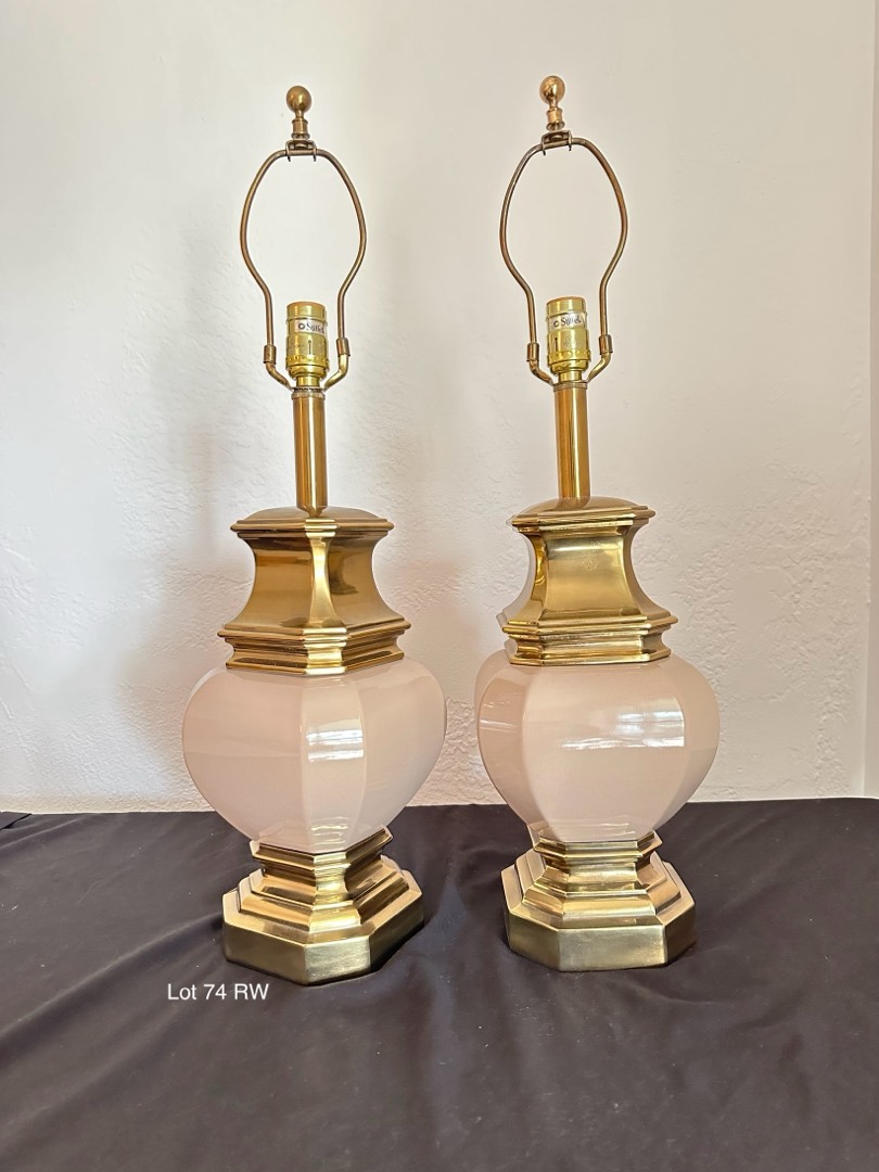 Sound Auction Service - Auction: Carlson Olympia Estate Auction ITEM: Vtg. Stiffel  Brass Table Lamp 38