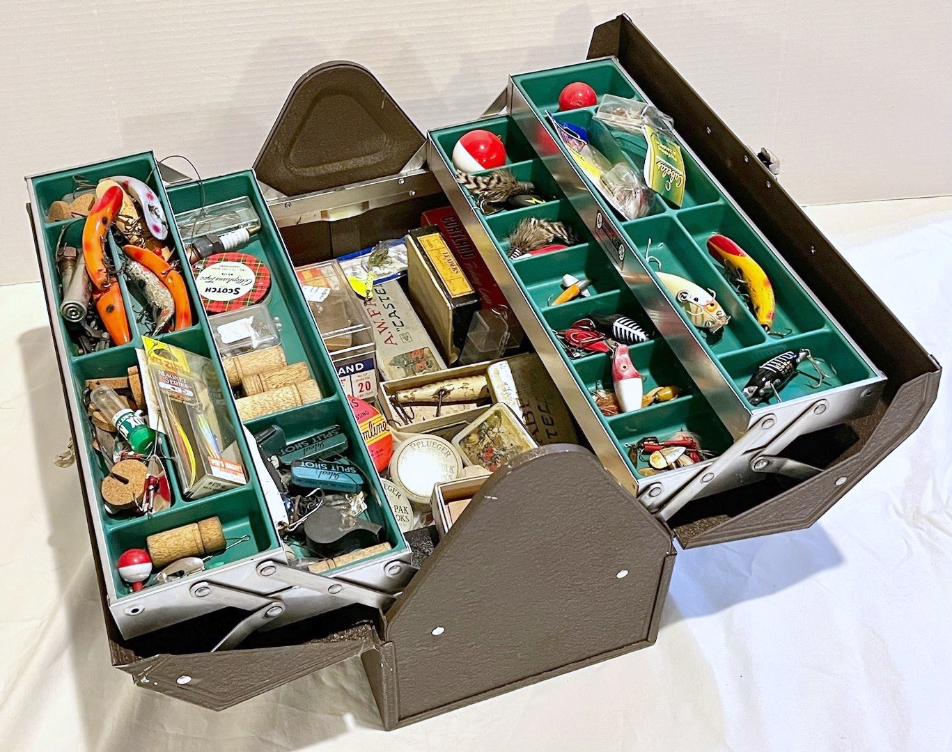Sold at Auction: Fishing Tackle Box & Supplies
