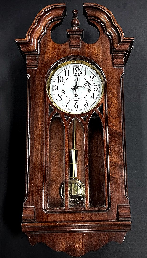 Sligh outlet Vintage Wood Westminster Pendulum Wall Clock