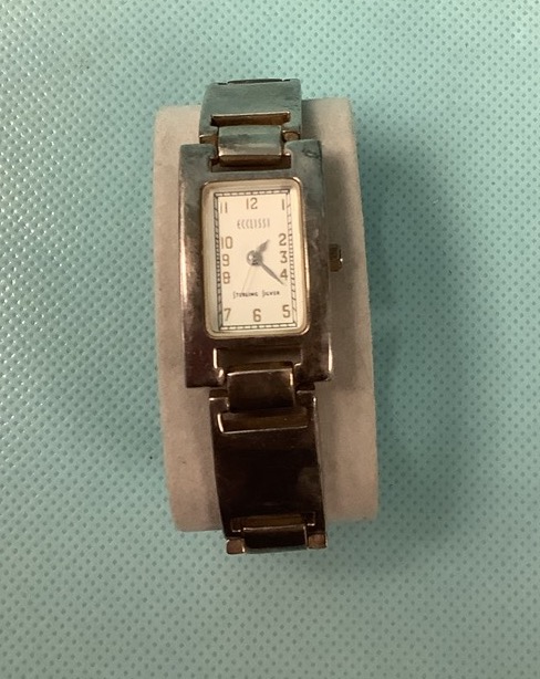 Estate Ecclissi Sterling Silver Women's Quartz Watch ref#3240 - Walter  Bauman Jewelers