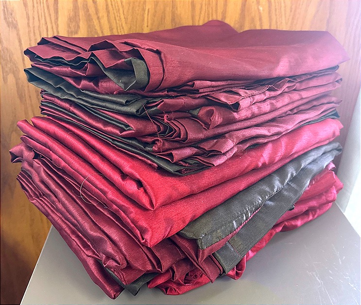 Photo of item: Red Polyester Curtains Assortment 
