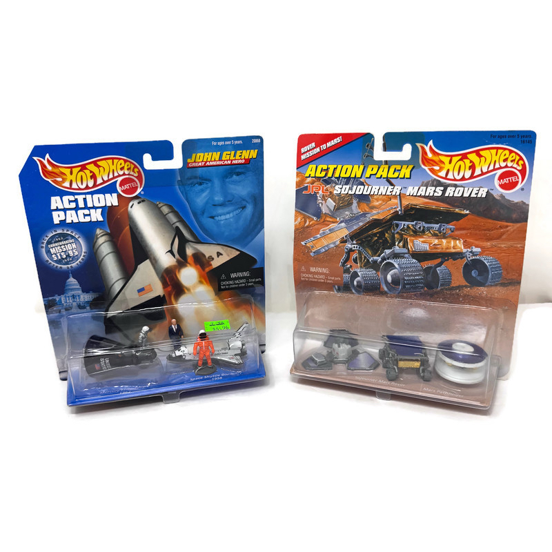 Hot-Wheels-Action-Pack-Lot-2-John-Glenn-Space-Shuttle