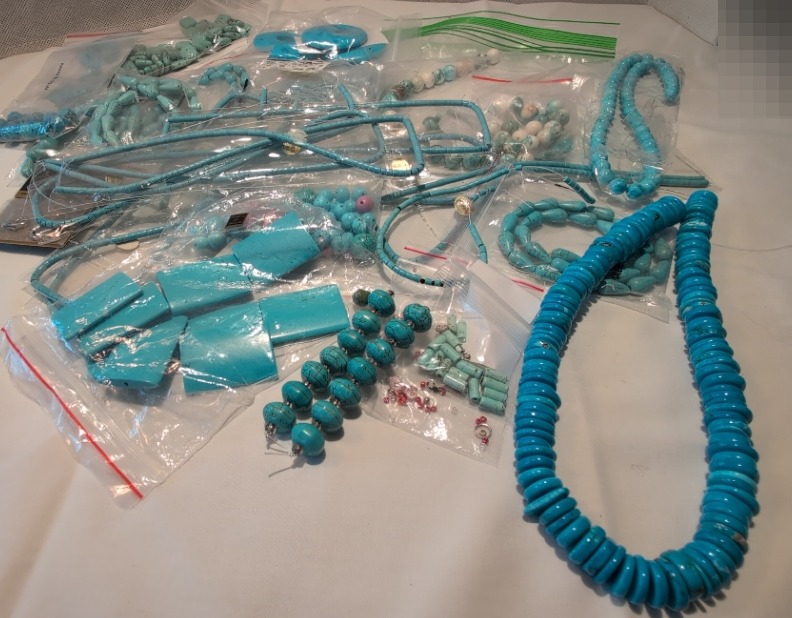 Photo of item: Turquoise Colored Jewelry Findings