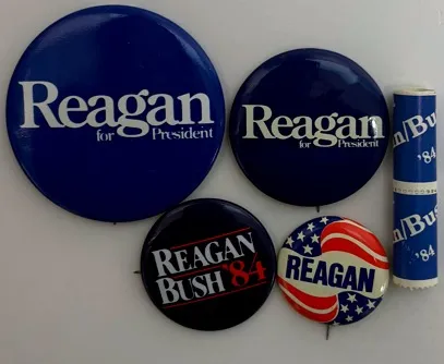 President-Reagan-Lapel-Pins-and-Stamps