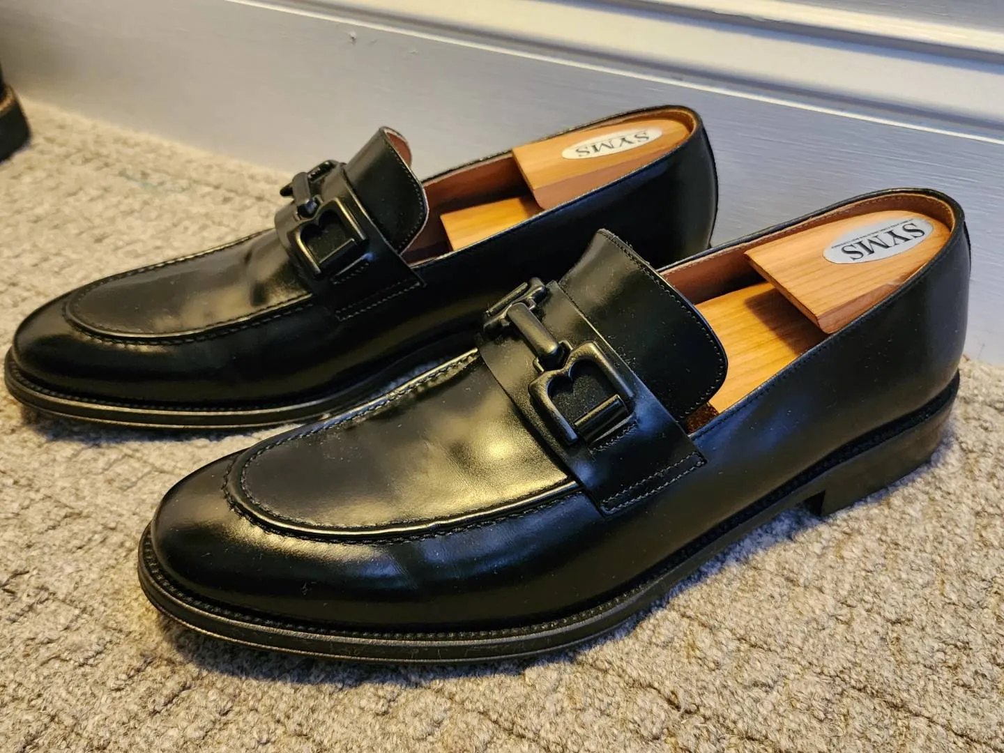 cole haan men's black dress shoes Cleo Black Nappa Leather low Heel Boot with Lambskin Leather Lining –  DANIELLA SHEVEL main image 1