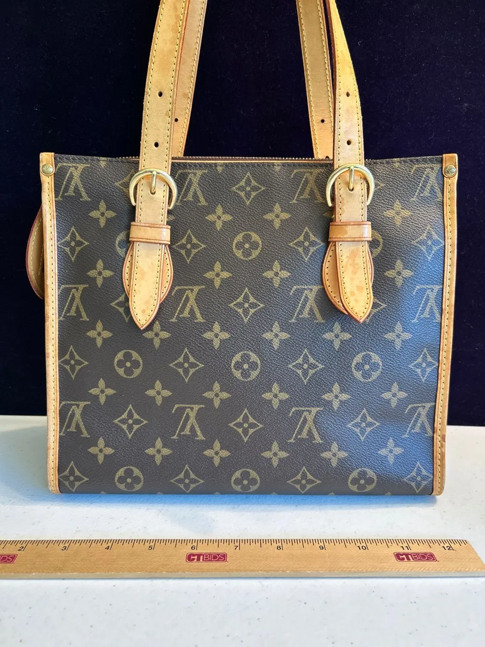 Louis-Vuitton-Authentic-Coated-Canvas-Popincourt-Haut-Shoulder-Bag