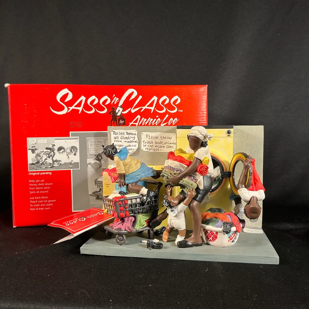 Annie-Lee-Sass-n-Class-Spin-Cycle-6023-Vintage-Figurine-With-Box-Tag